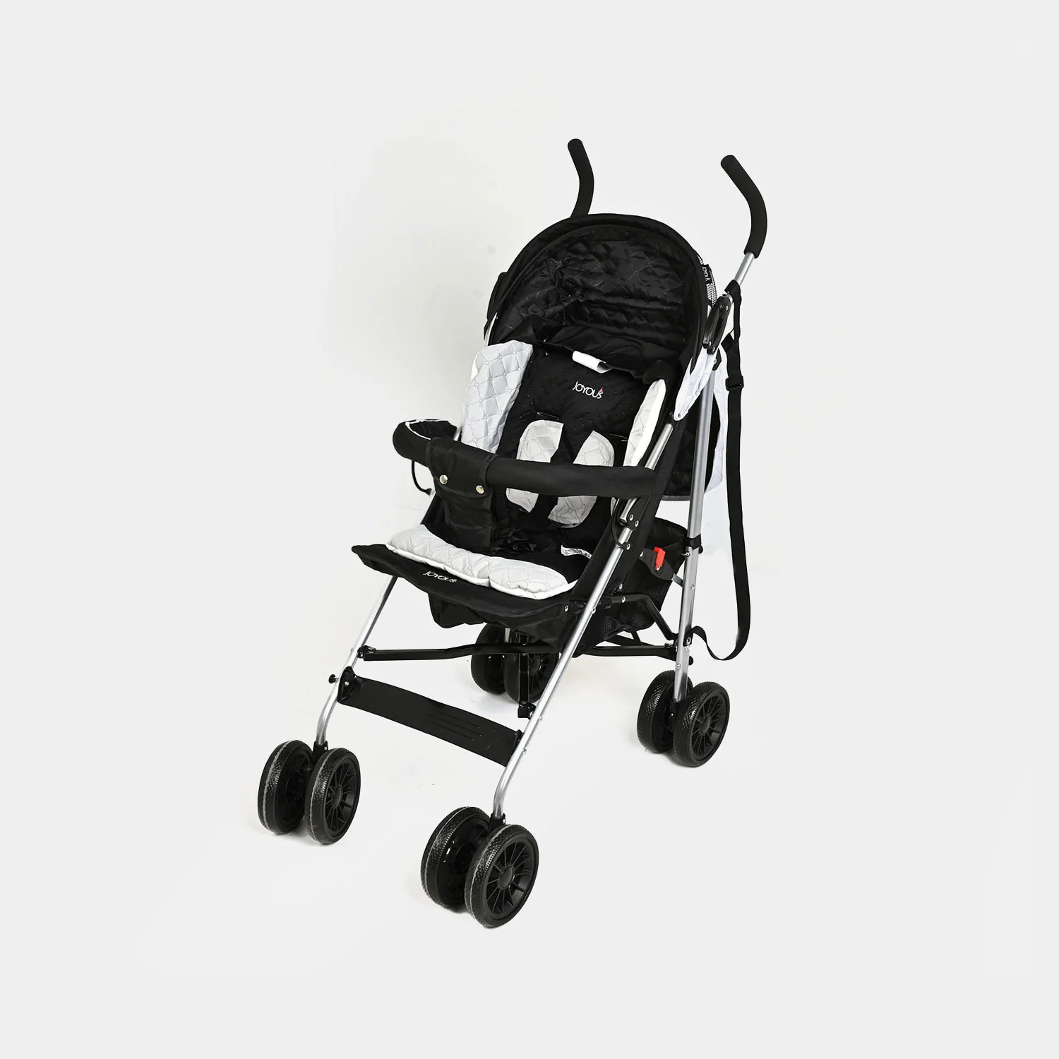 Foldable Travel Pram Stroller Buggy (Joyous) -HS807 Grey - Image 3