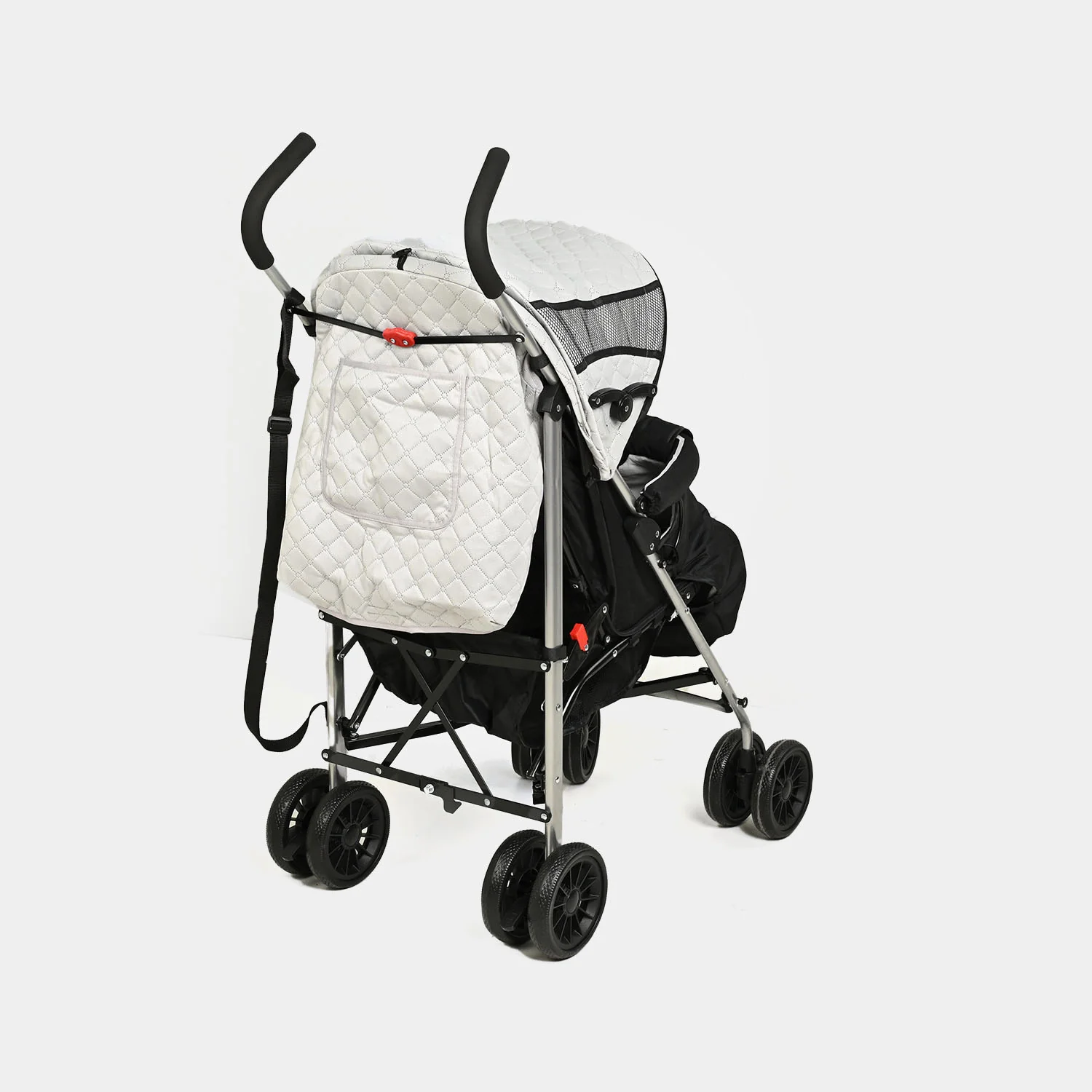 Foldable Travel Pram Stroller Buggy (Joyous) -HS807 Grey - Image 7