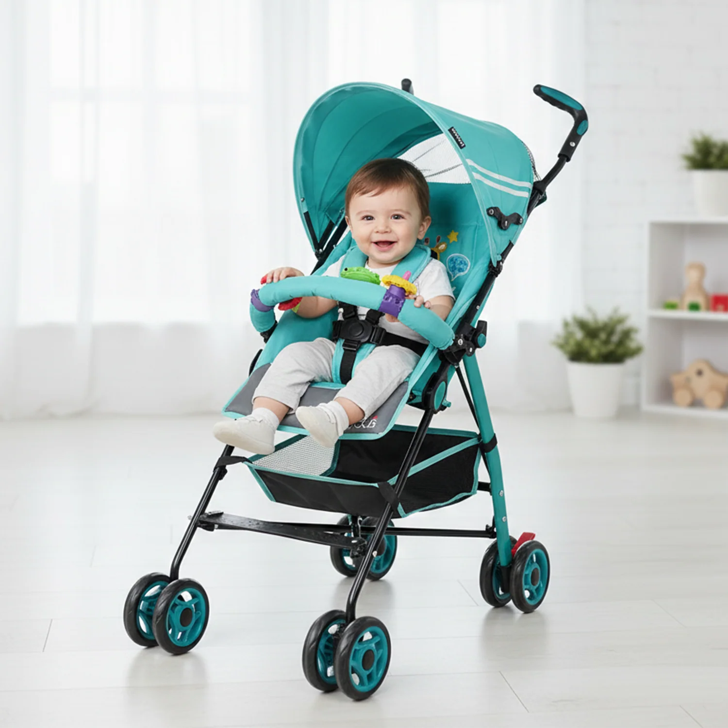Baby Stroller Buggy (Joyous) -S306 Green
