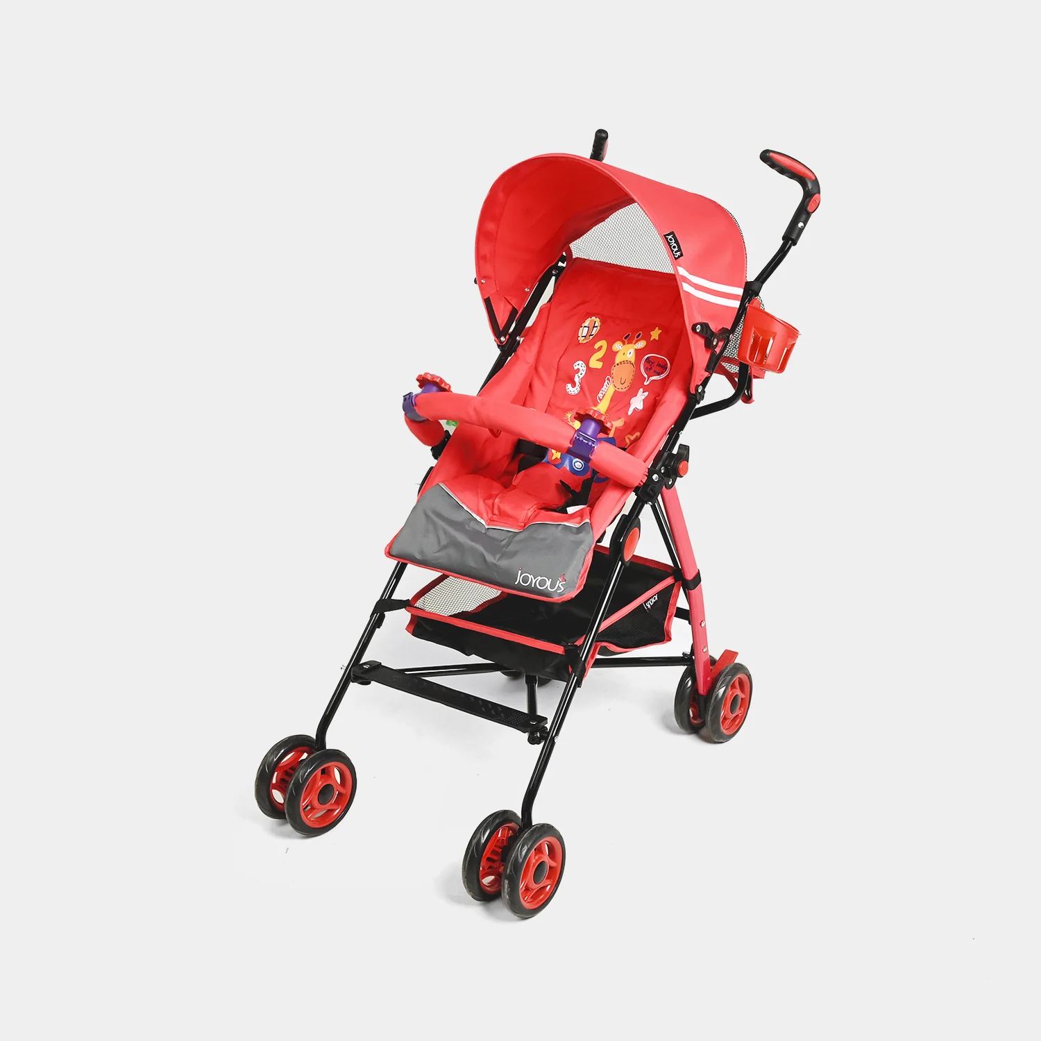 Baby Stroller Buggy (Joyous) -S306 Red - Image 2