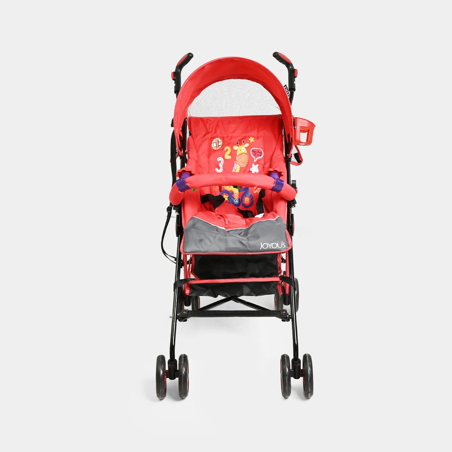 Baby Stroller Buggy (Joyous) -S306 Red - Image 6