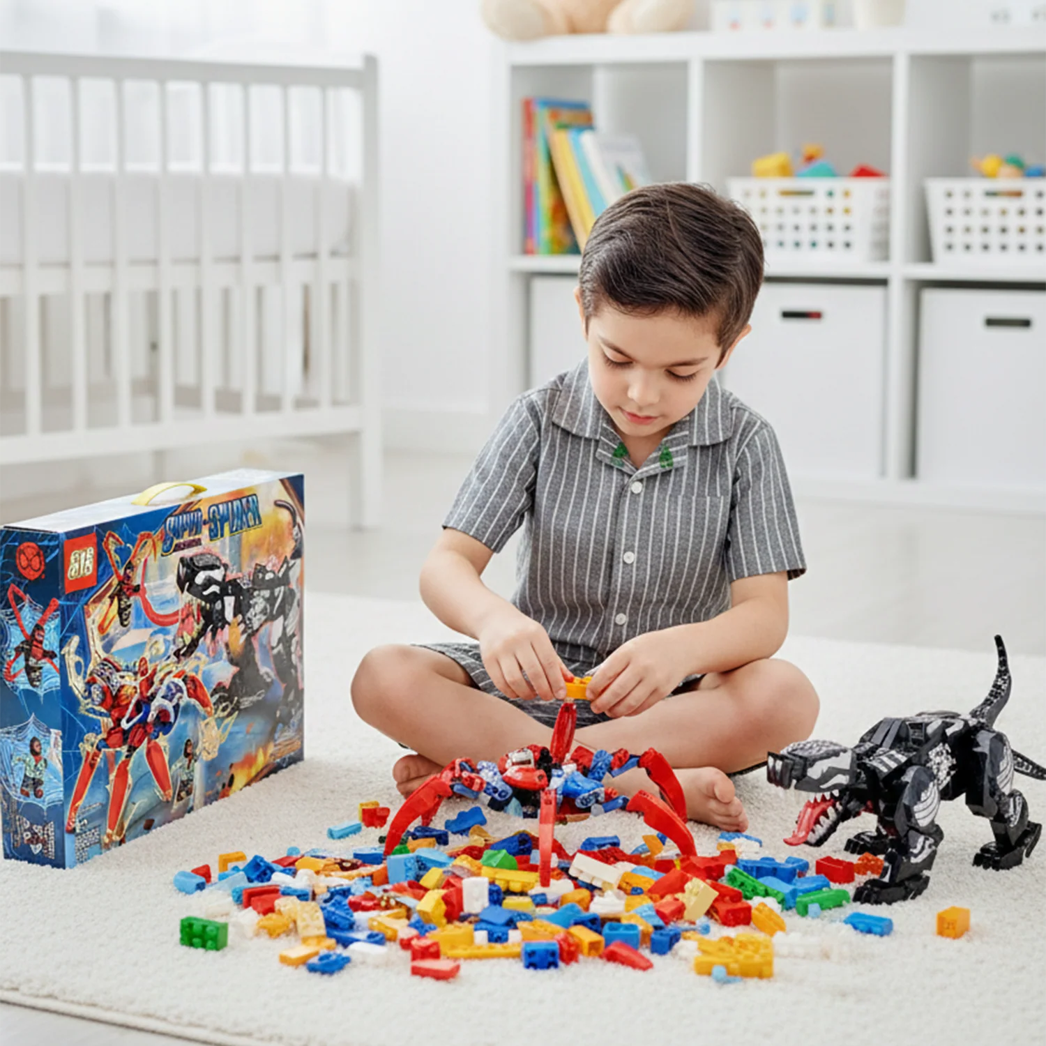Super Action Heroes Block Set For Kids