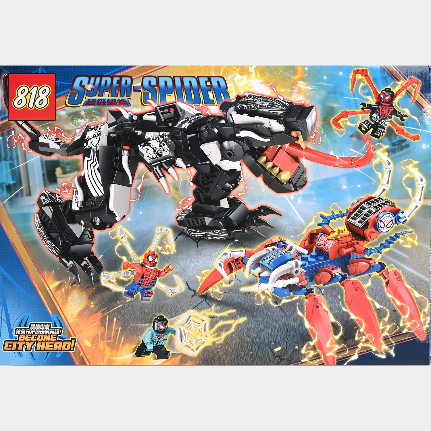 Super Action Heroes Block Set For Kids - Image 3