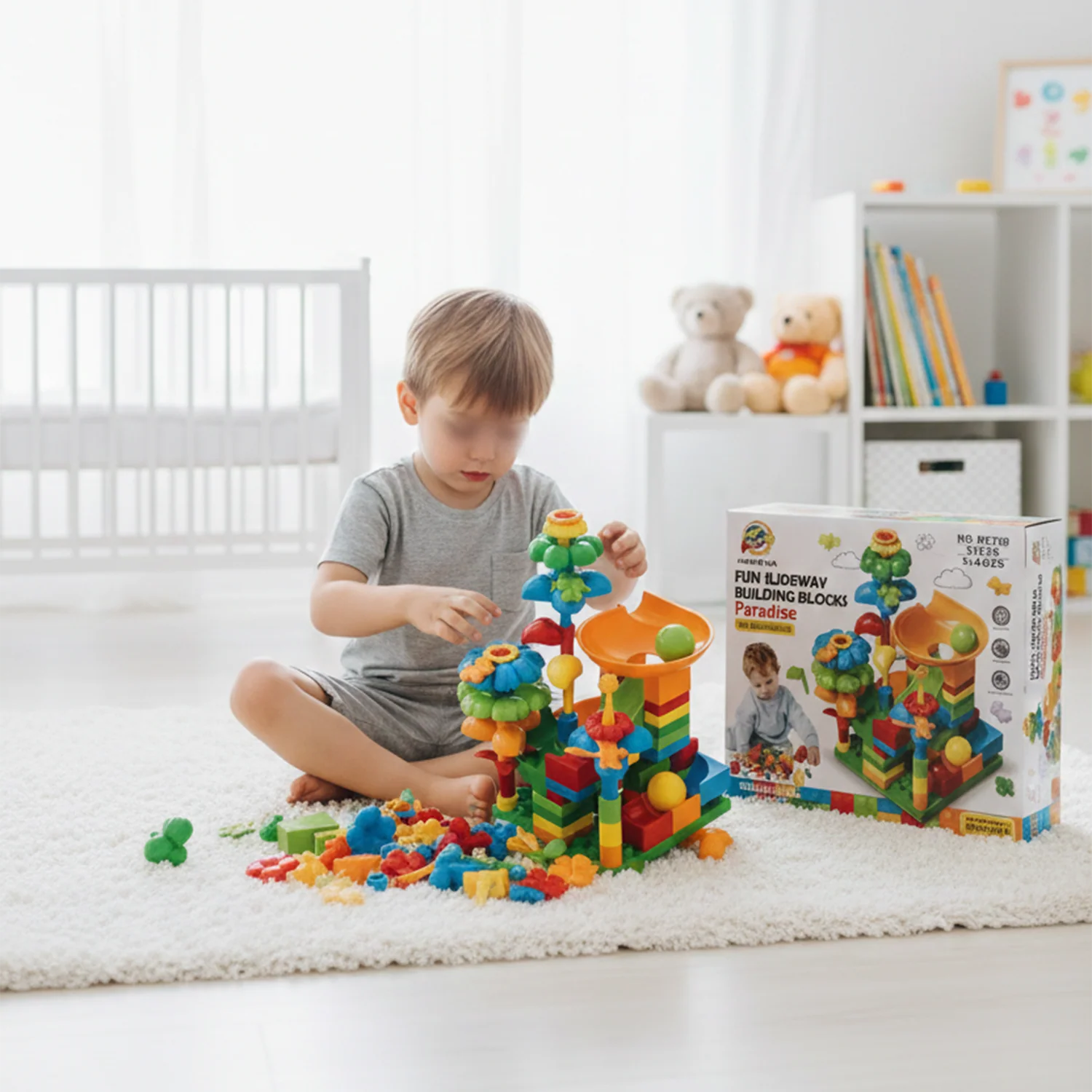 Kids Slideway Building Blocks (91pcs)