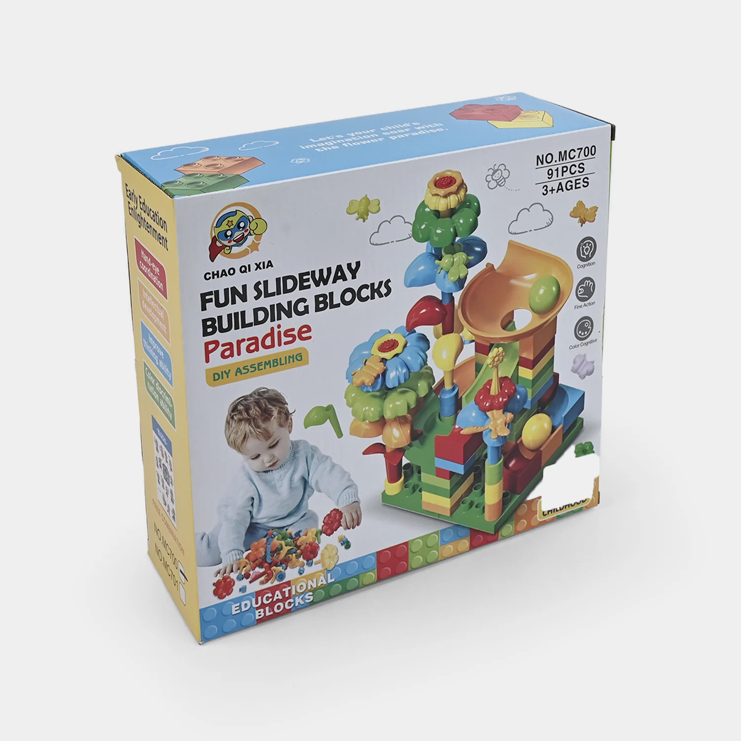 Kids Slideway Building Blocks (91pcs) - Image 6