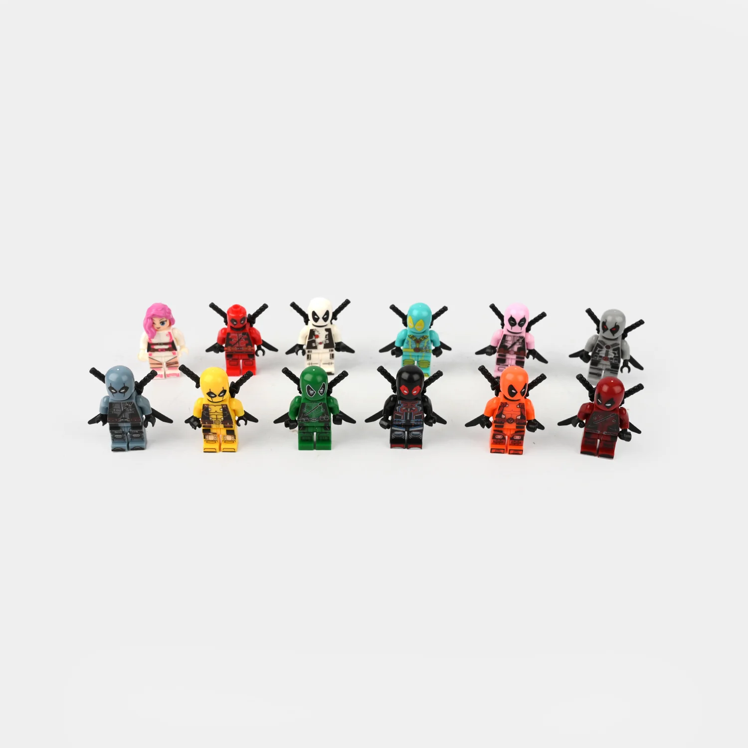 Colorful Ninja Warrior Building Block Figure Set - Image 2