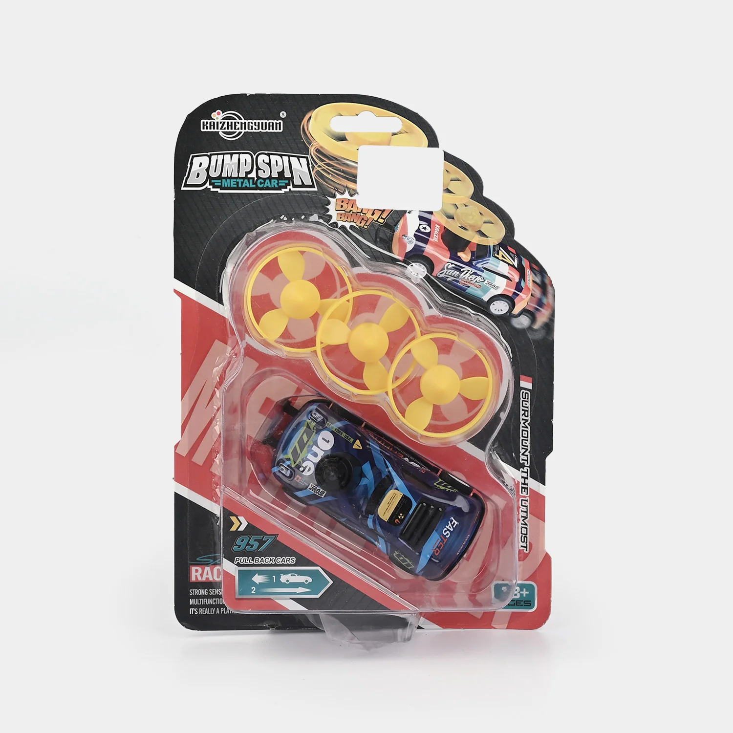 Die-Cast Bump Metal Car with Frisbee Spin