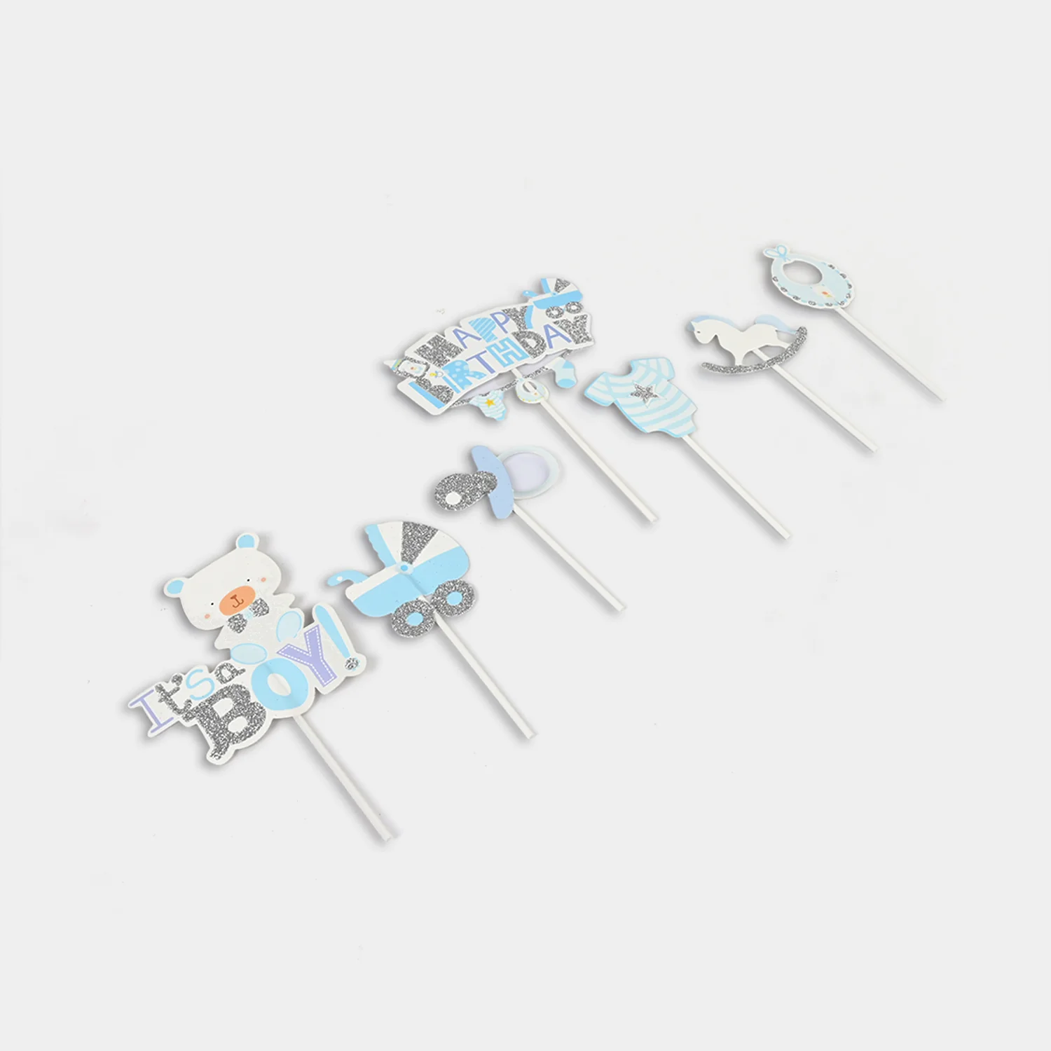 HBD Cake Toppers | 7Pcs - Image 2
