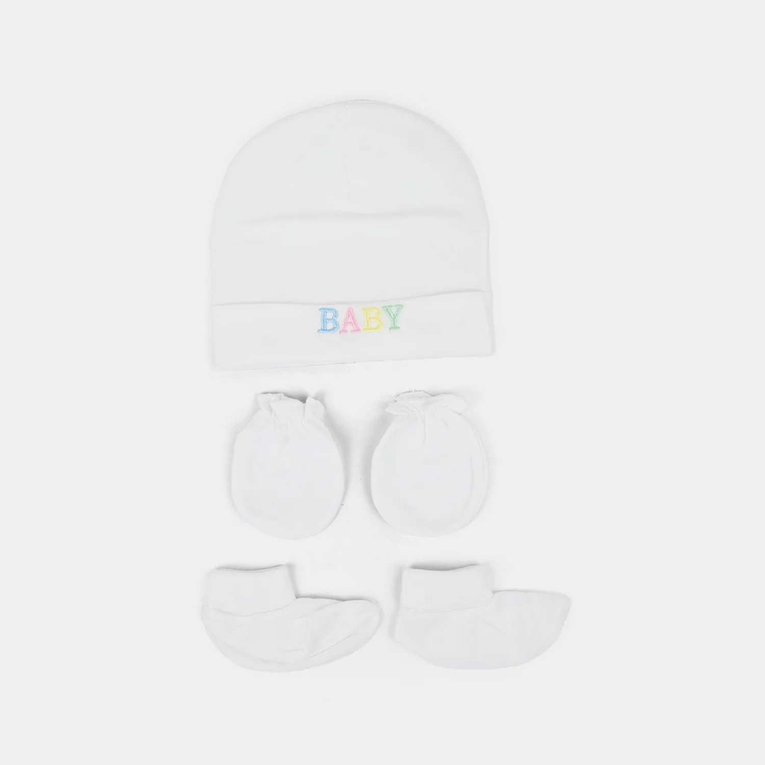 Baby Cap+Mitten+Socks Set