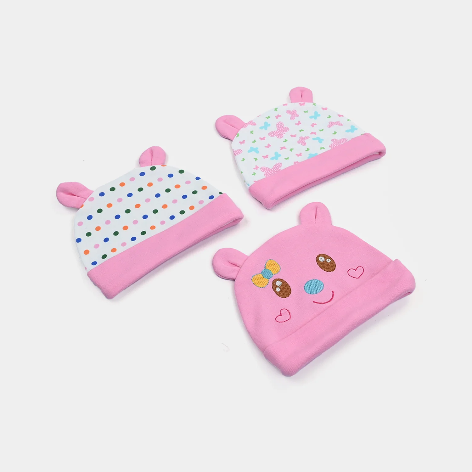 Baby Cap/Hat Set | 3Pcs - Image 2