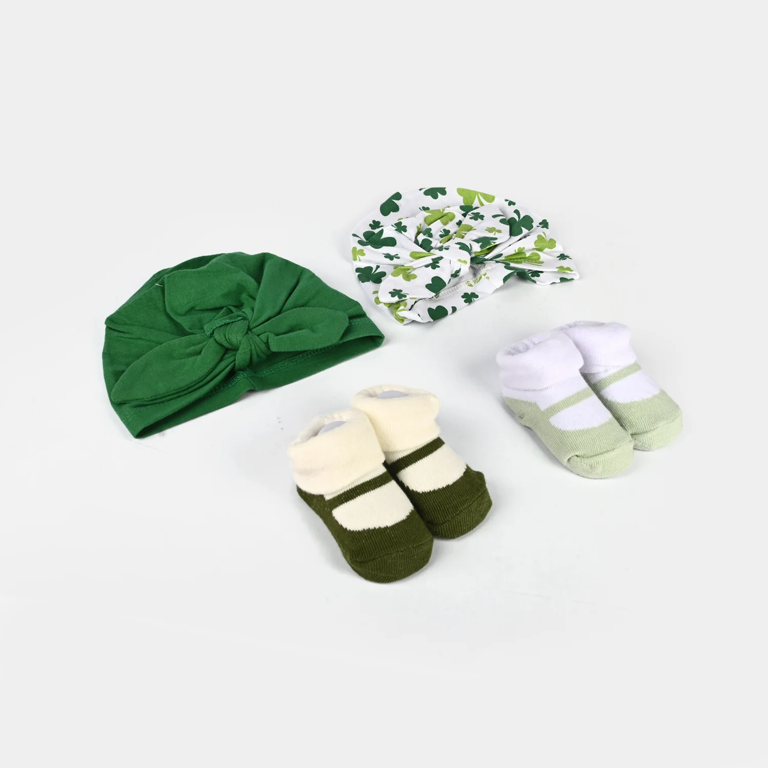 Newborn Baby Socks & Caps Set