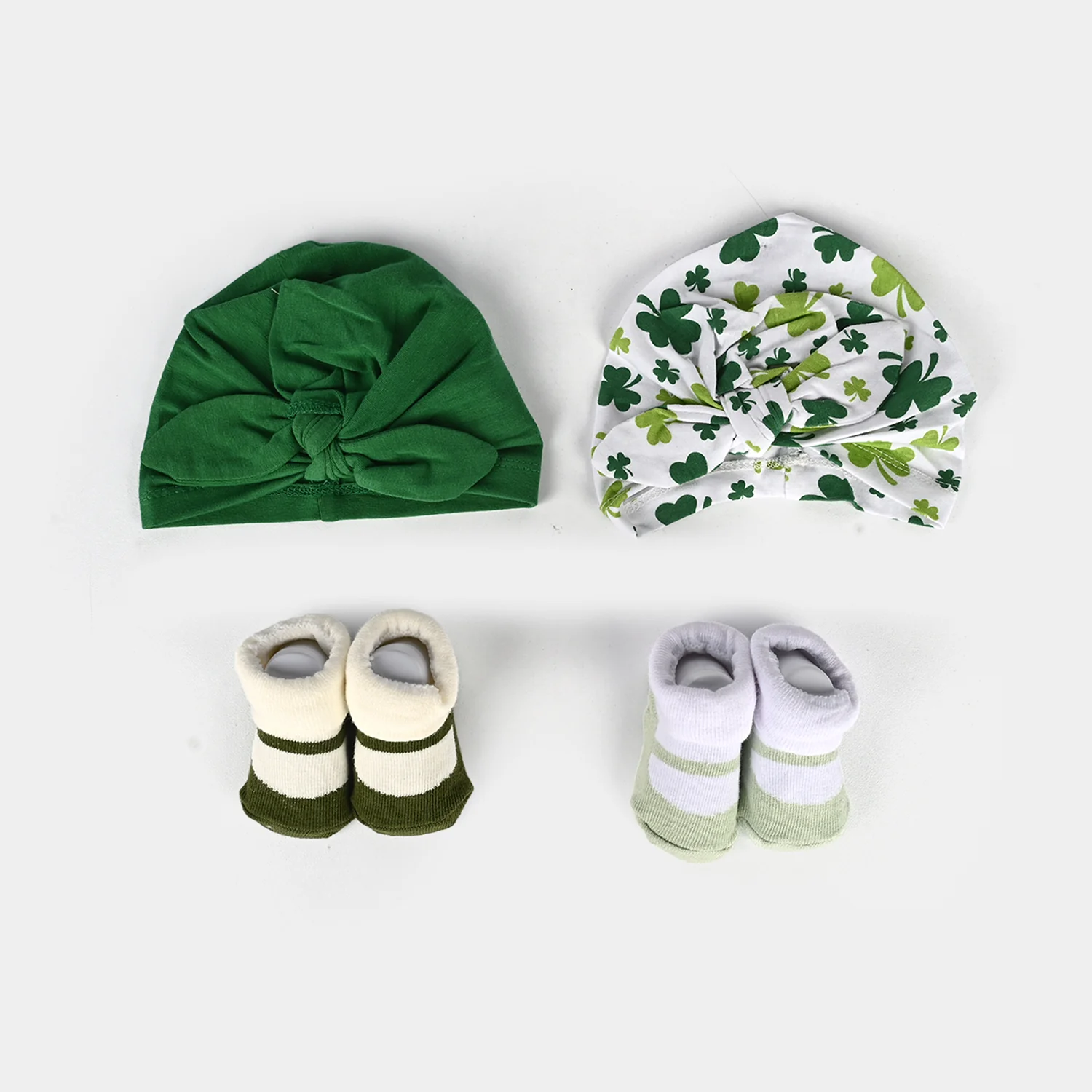 Newborn Baby Socks & Caps Set - Image 2