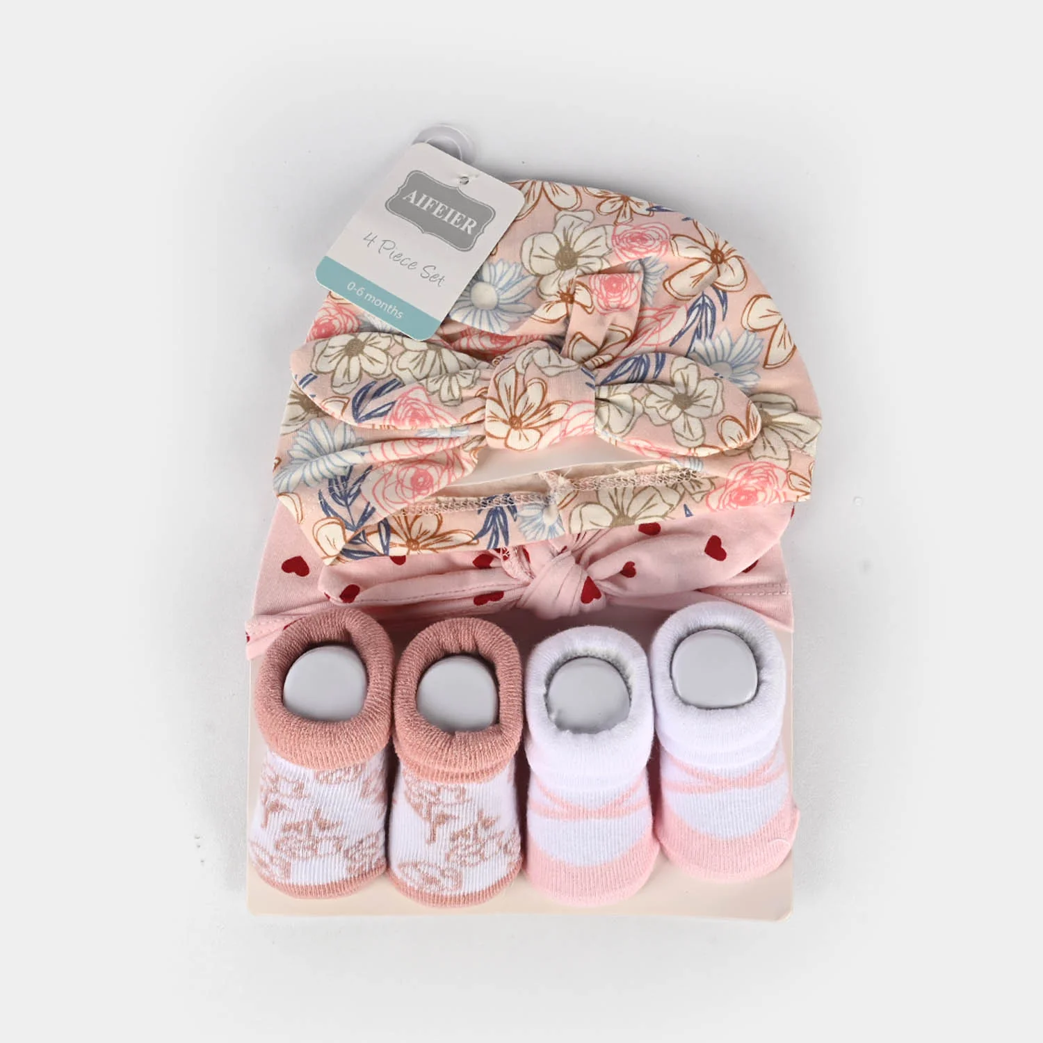 Newborn Baby Socks & Caps Set - Image 3