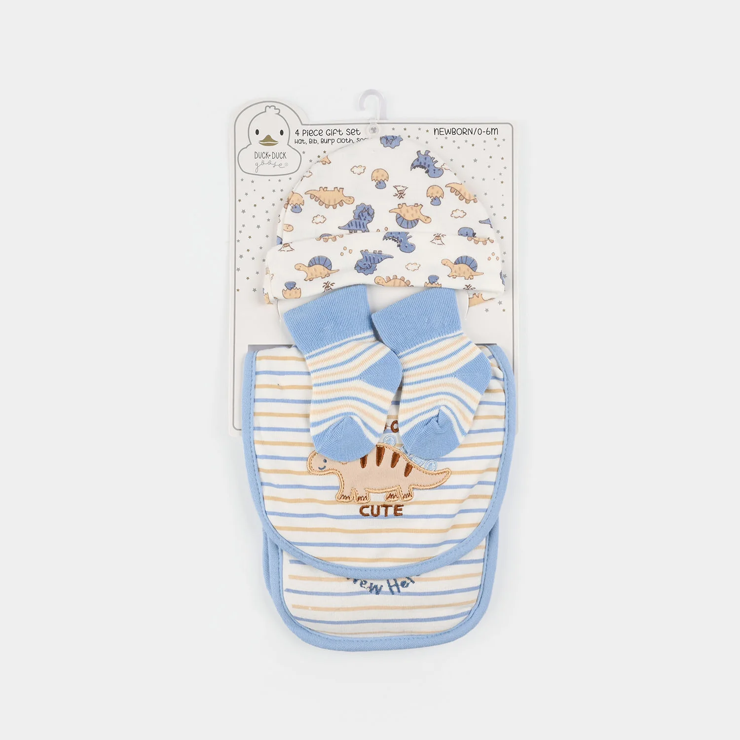 Baby Essentials Set Bib, Cap, & Socks - Image 3