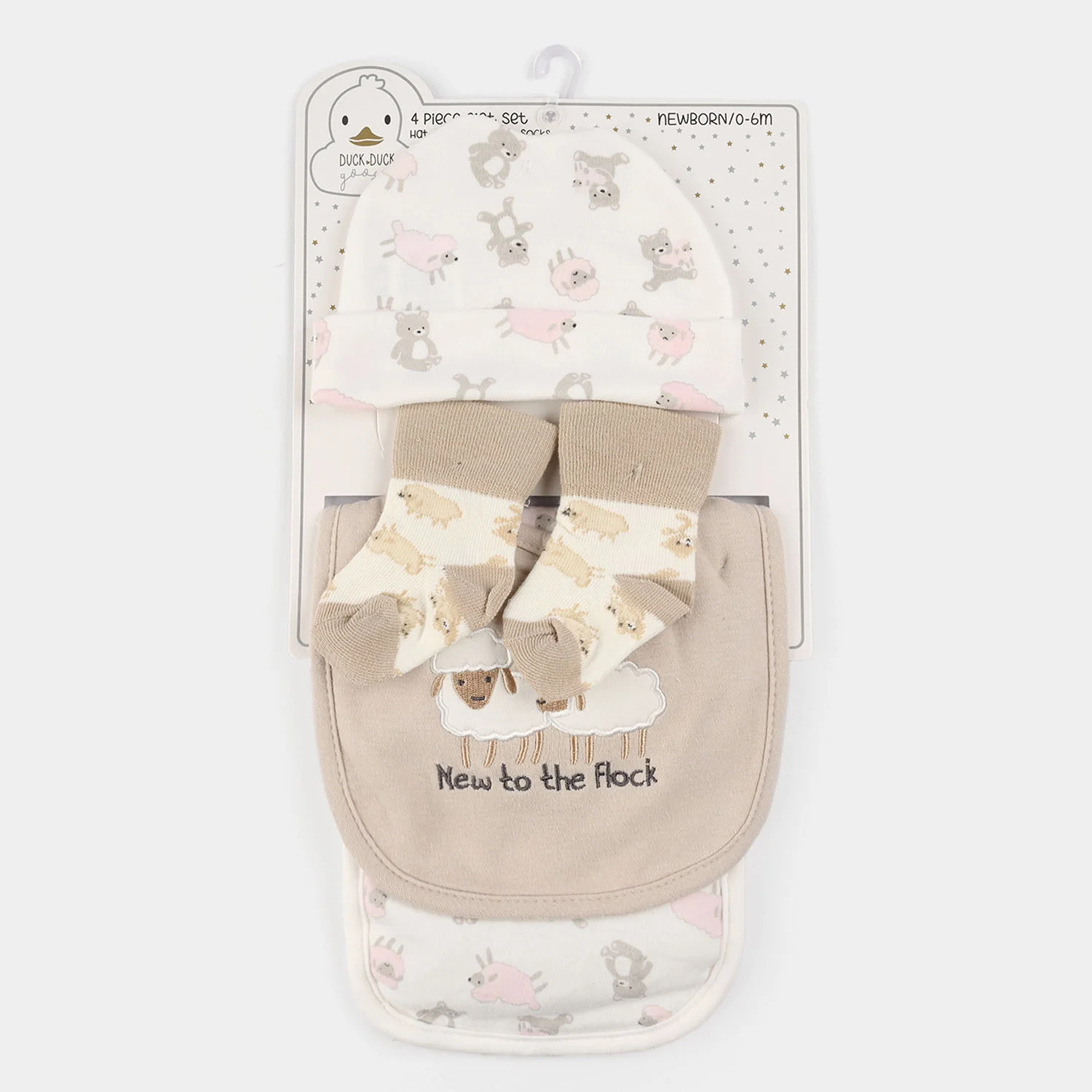 Baby Essentials Set Bib, Cap, & Socks - Image 3