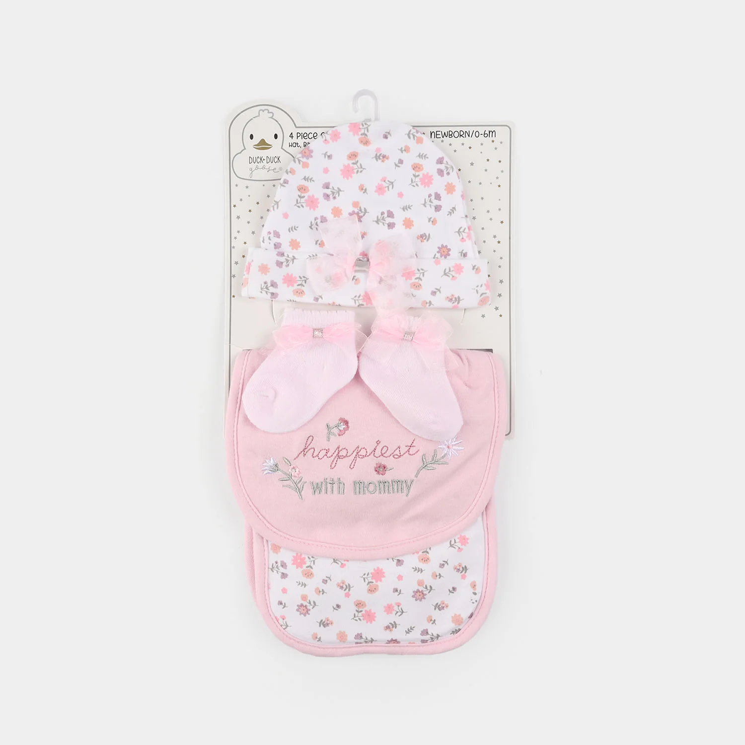 Baby Essentials Set Bib, Cap, & Socks - Image 3