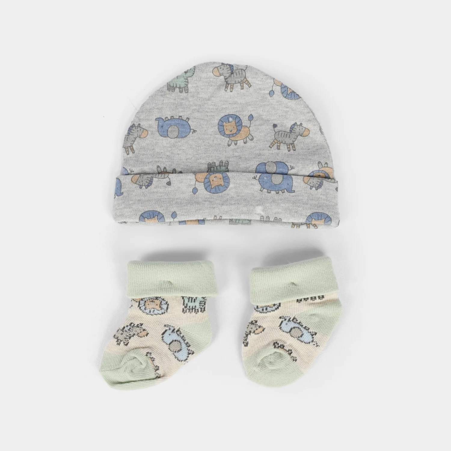 Baby Socks & Cap Bib Set | 4PCs - Image 4