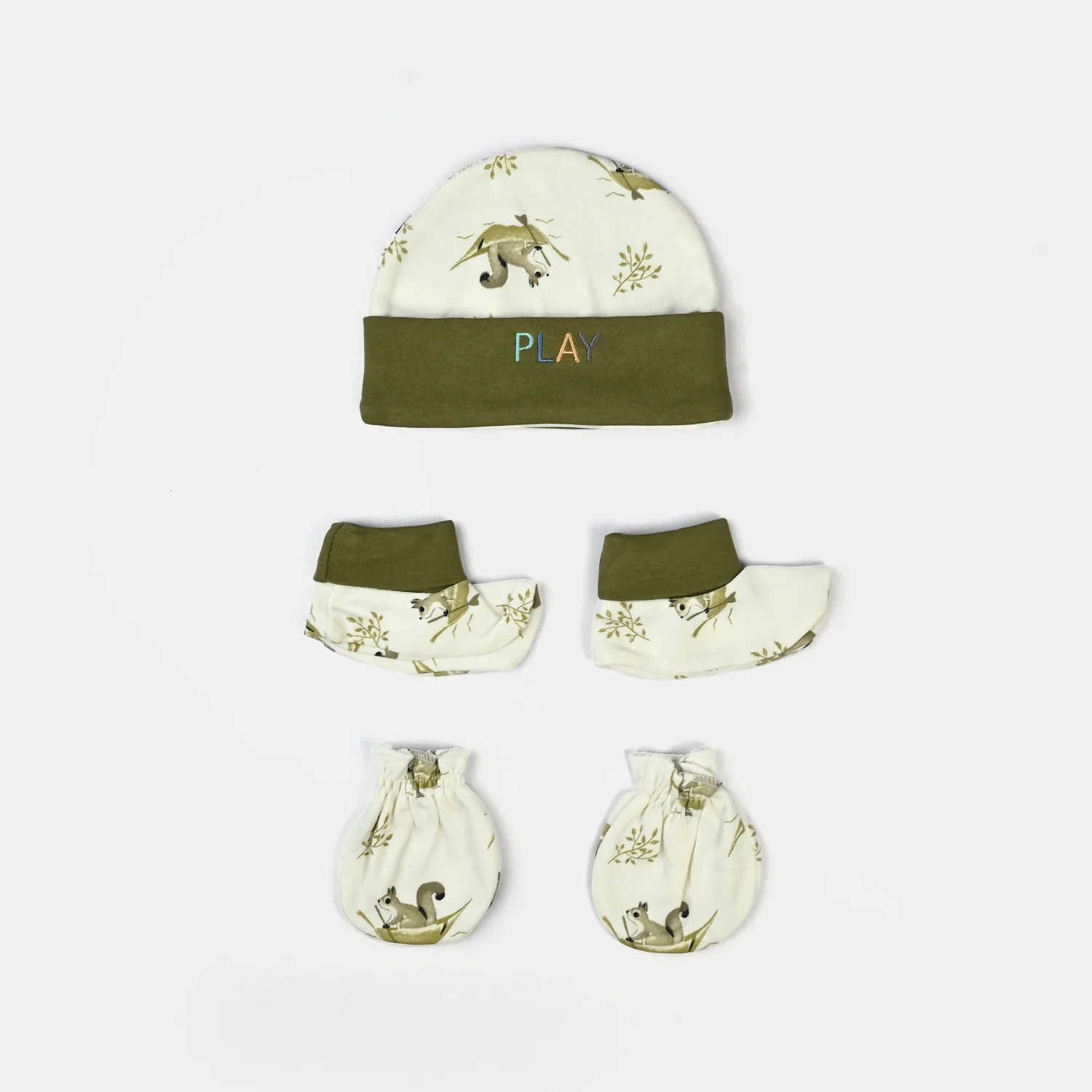 Baby Cap/Hat Mittens & Socks Set | 0M+