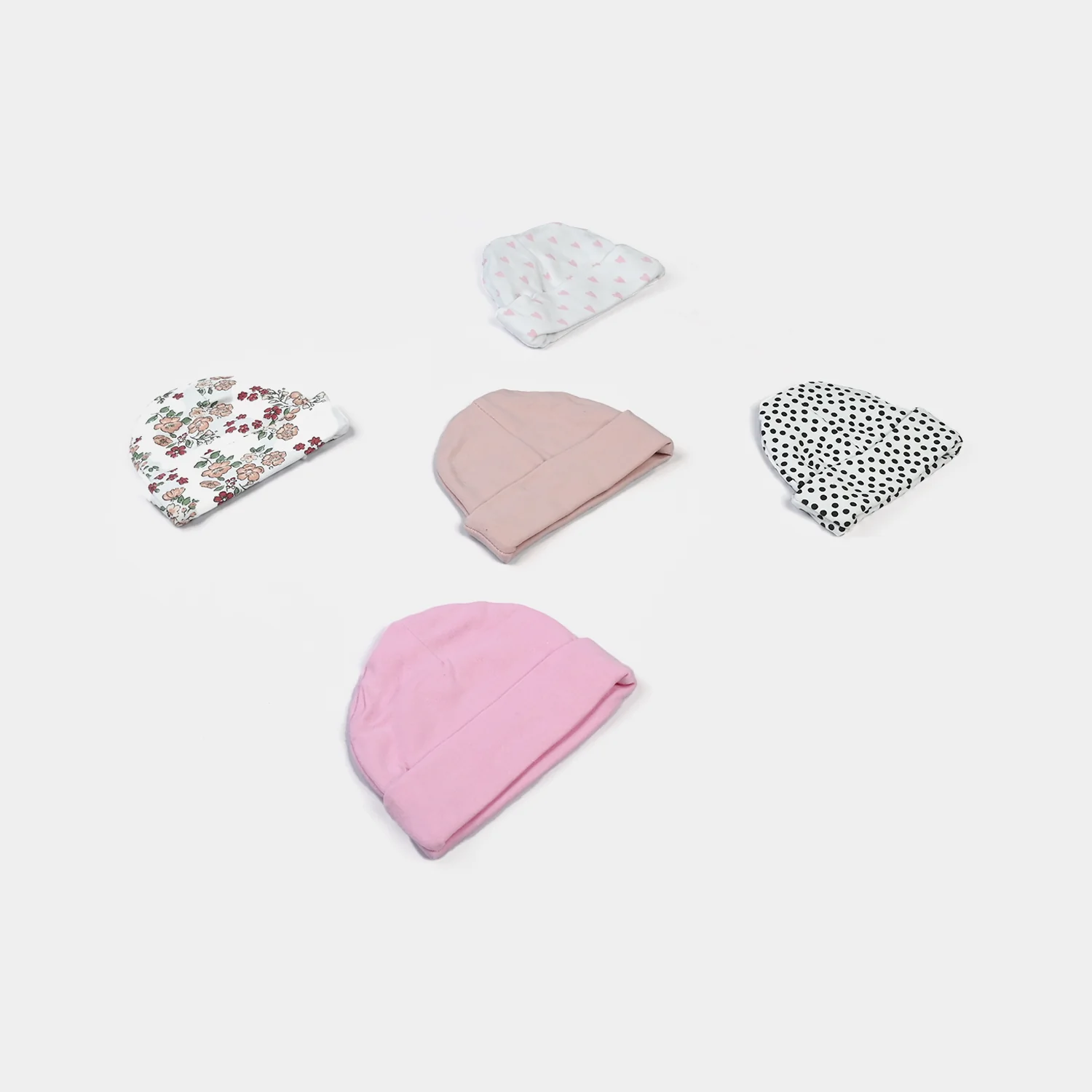 Infant Cap/Hat Set 5Pcs - Image 4
