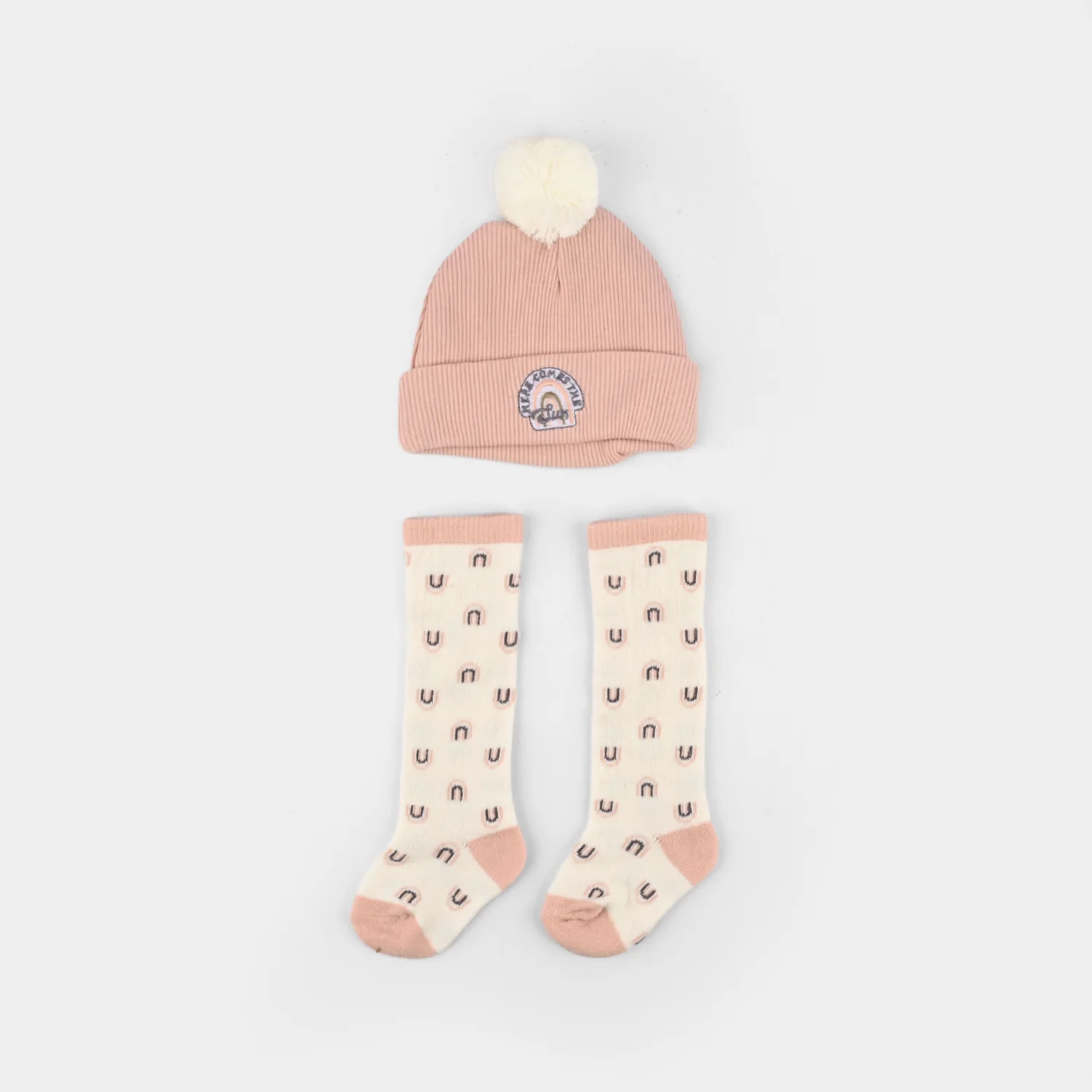 Baby Pack of 2 Warm Cap & Socks Set