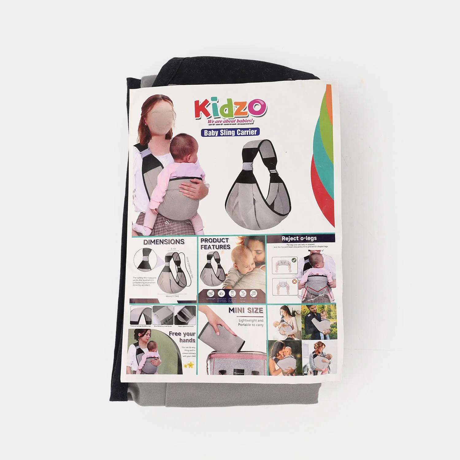 Kidzo Baby Sling Carrier - Image 3