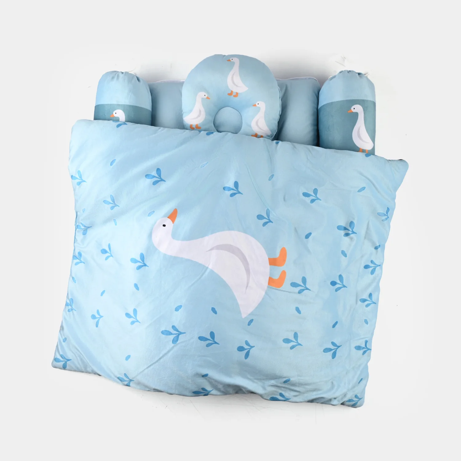 Baby Sleeping Bedding Set with Pillow & Bolsters - Image 2