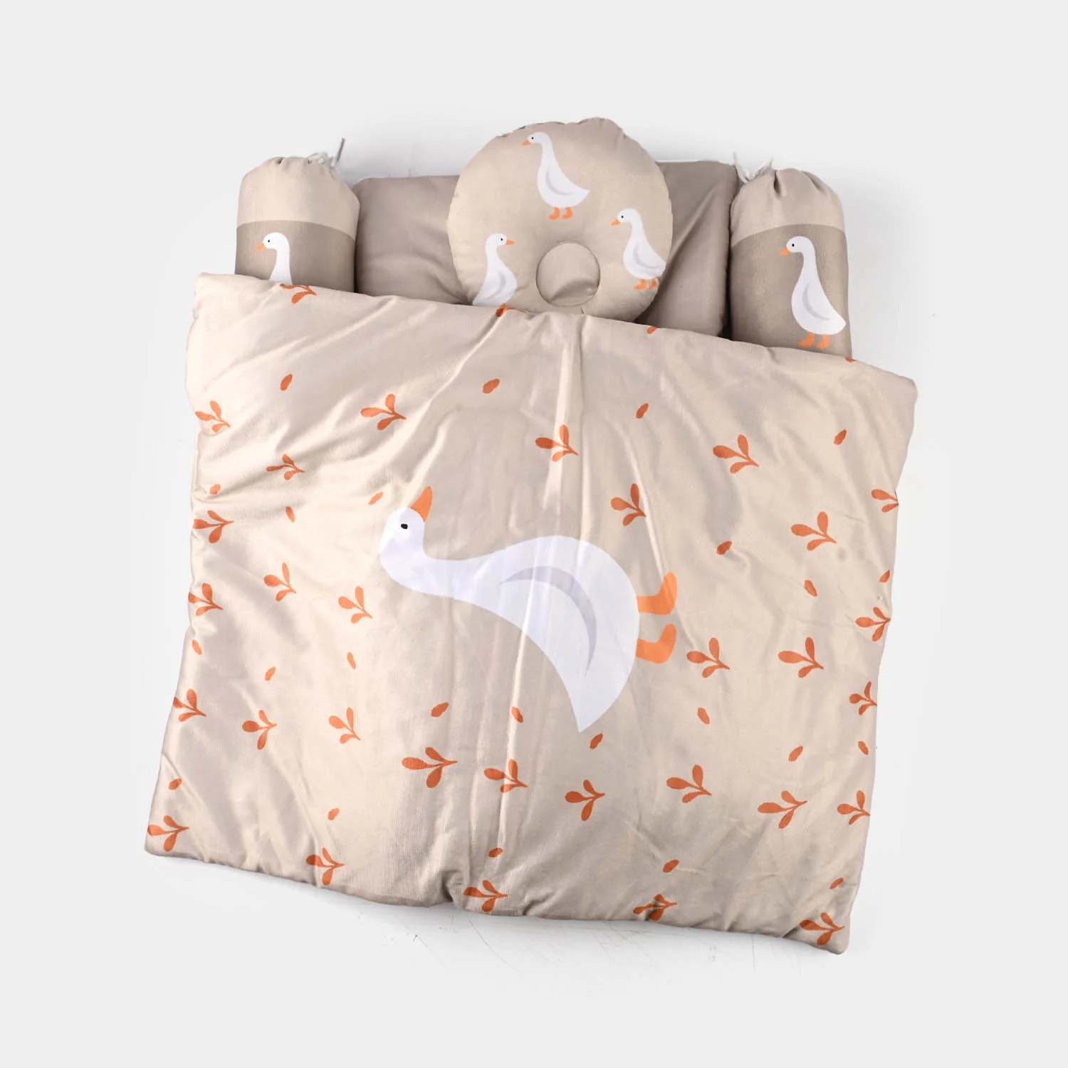 Baby Sleeping Bedding Set with Pillow & Bolsters - Image 2