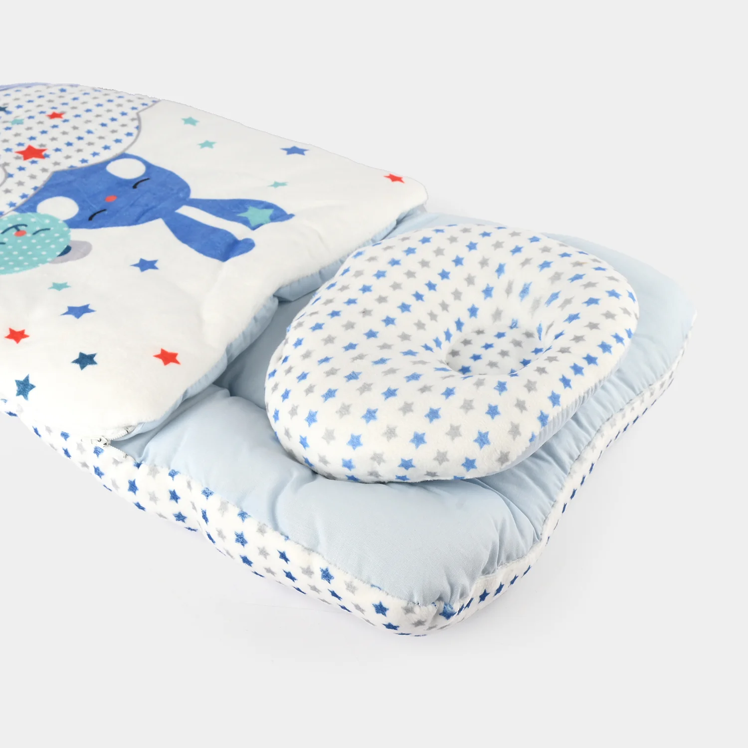 Cute Printed Baby Carry Nest with Head Pillow - Image 2