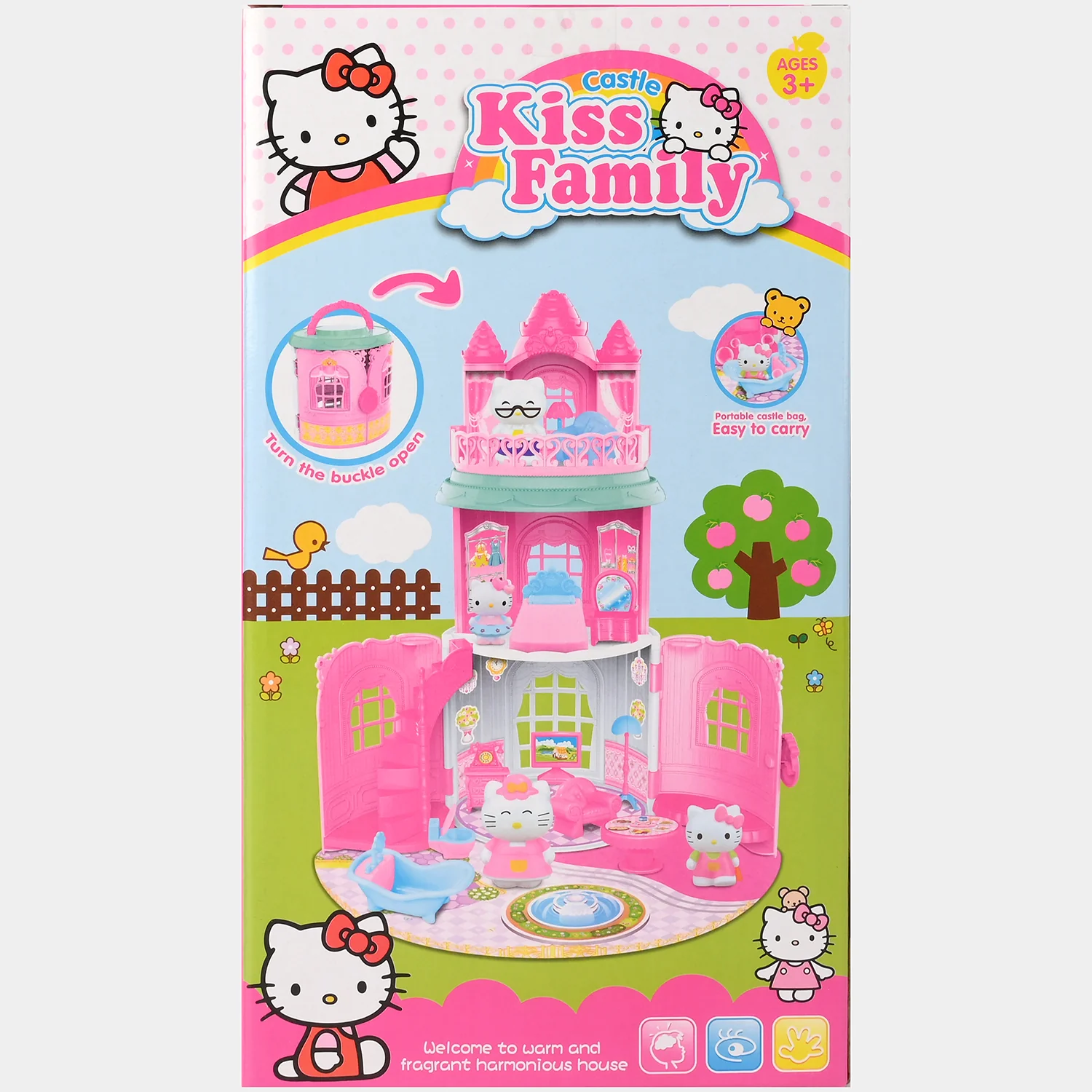 Adorable Castle Dollhouse – Foldable & Carry Case Playset - Image 7
