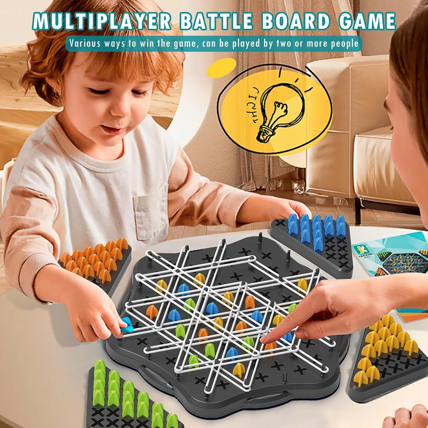 Chain Logic Chess Triggle Rubber Band Multiplayer Game - Image 2