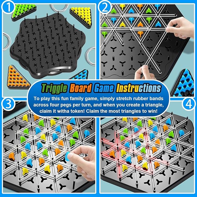 Chain Logic Chess Triggle Rubber Band Multiplayer Game - Image 5