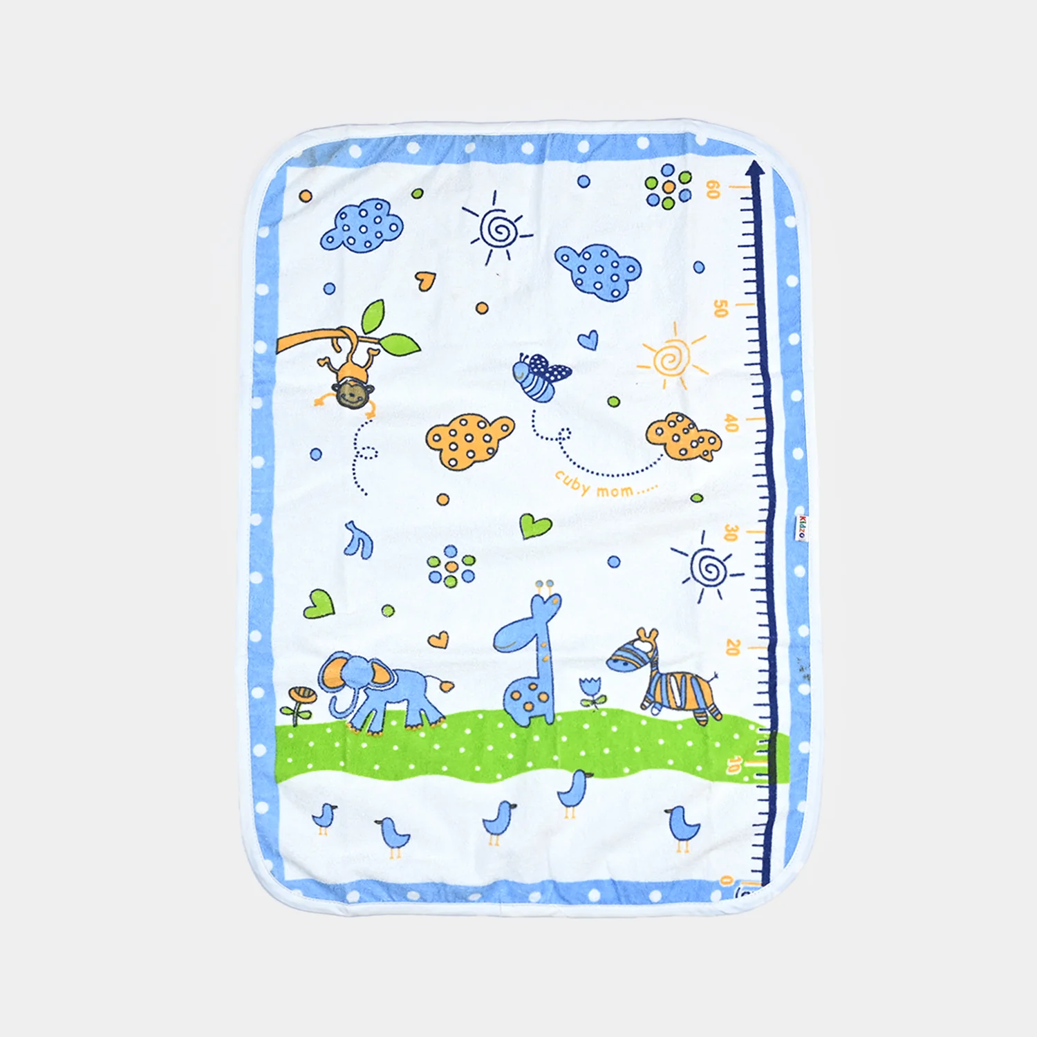 Changing Sheet Terry Printed 48x69 Jungle Blue - Image 2
