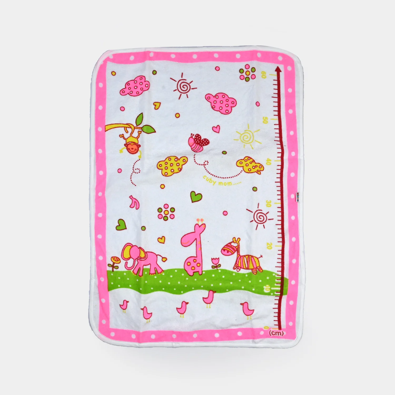 Changing Sheet Terry Printed 48x69 Jungle Pink - Image 2