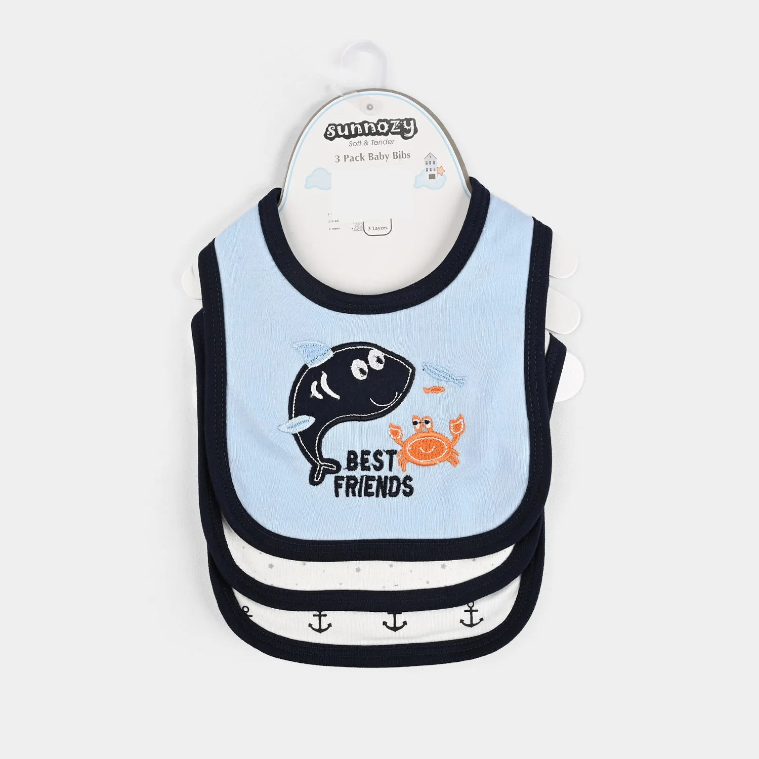Baby Bibs Pack of 3PCs | Newborn - Image 3