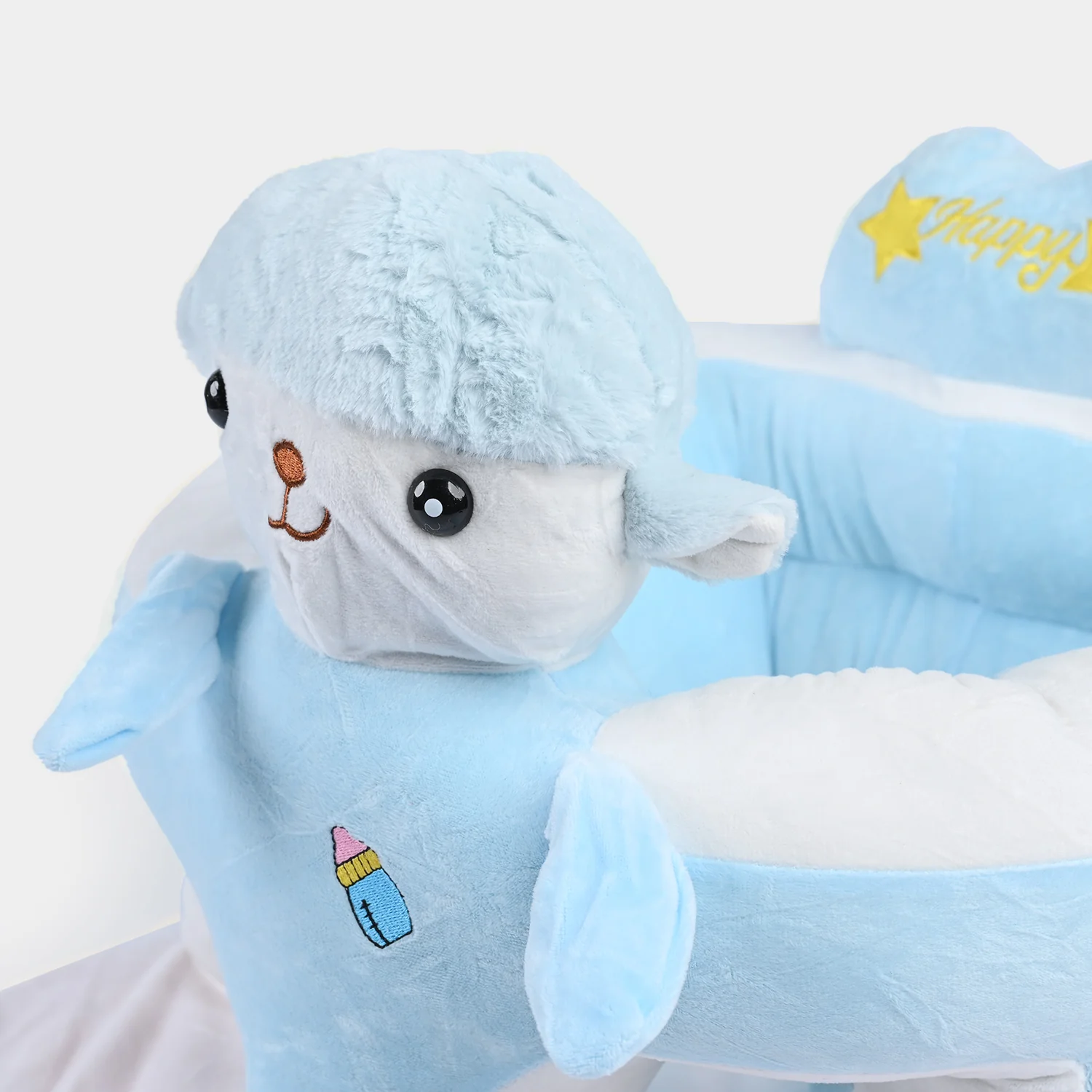 Cartoon Baby Floor Seat/Support Sofa Seat - 6M+ | 910-Blue - Image 2