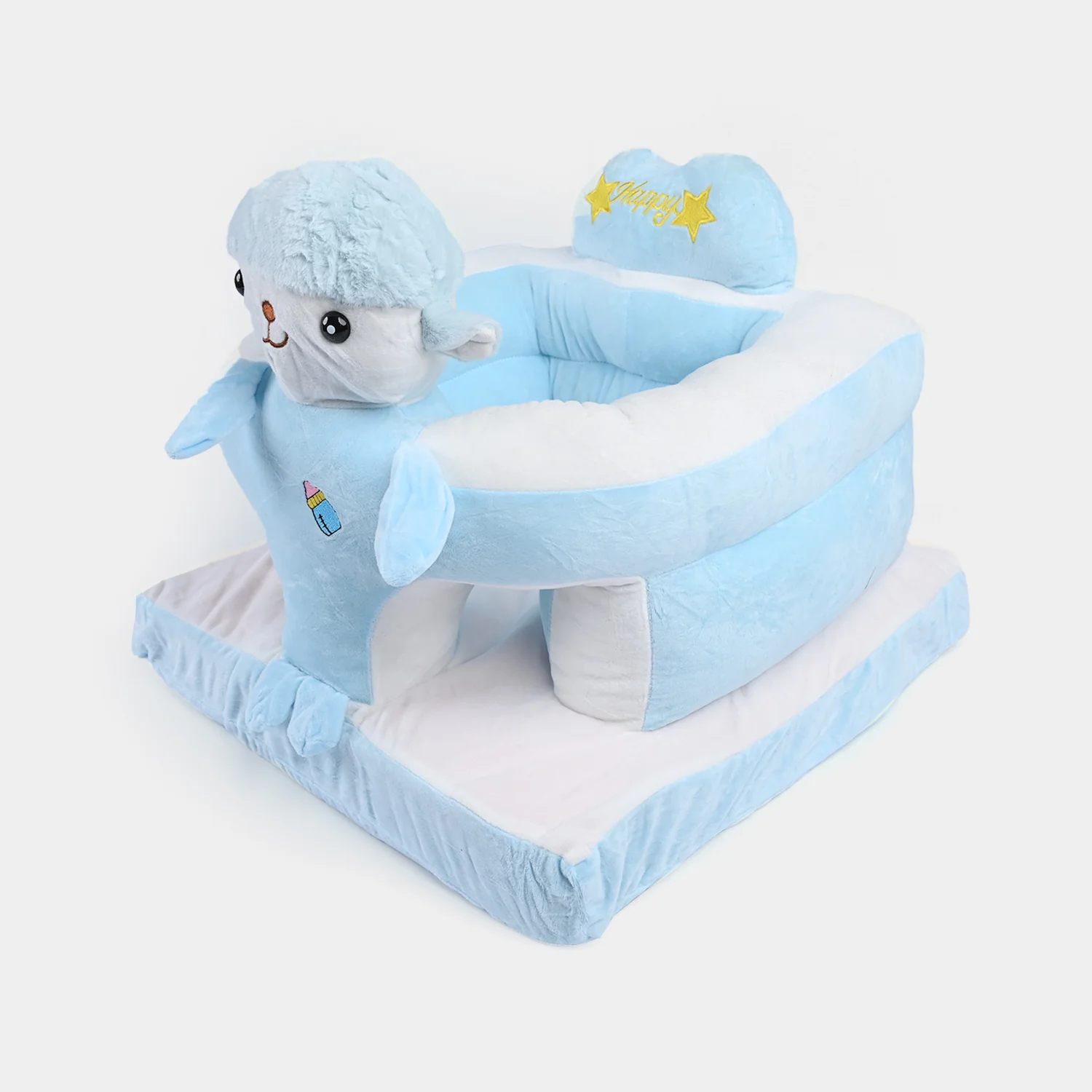 Cartoon Baby Floor Seat/Support Sofa Seat - 6M+ | 910-Blue - Image 4