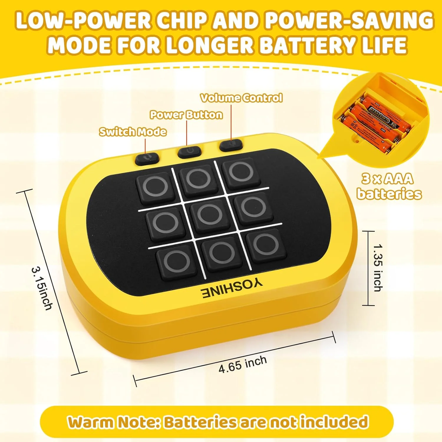 5in1 Handheld Puzzle Game Console Tic Tac Toe Games - Image 3