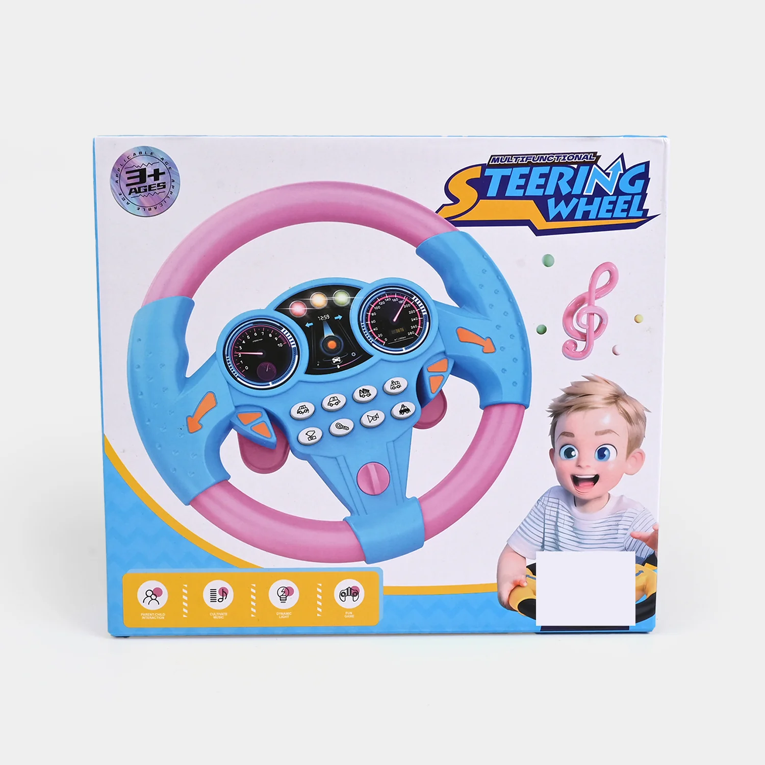 Toy Steering Wheel with Sound Effects | Interactive Driving Fun for Kids - Image 5