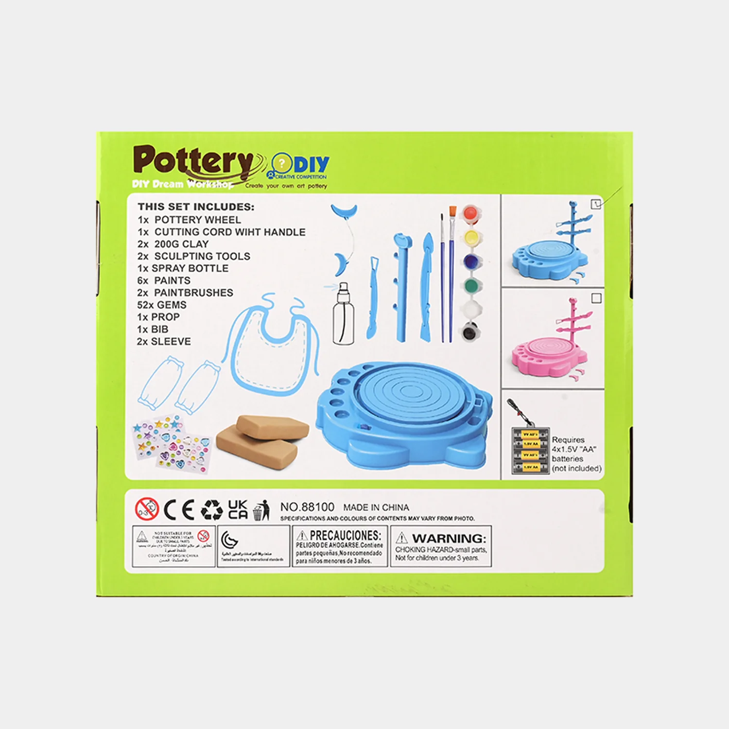 Pottery Wheel Machine with Colors and Clay Set - Image 6
