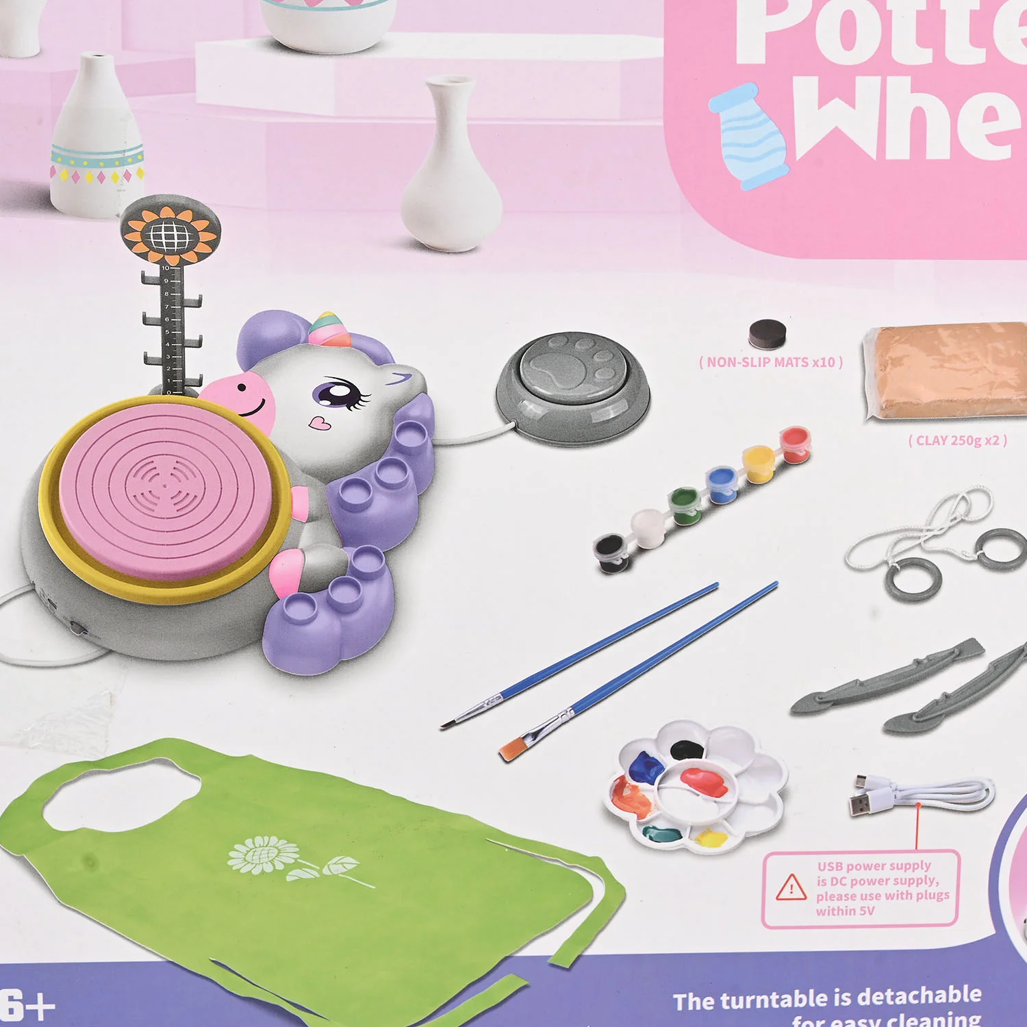 Pottery Wheel Kit Clay Machine for Kids - Image 2