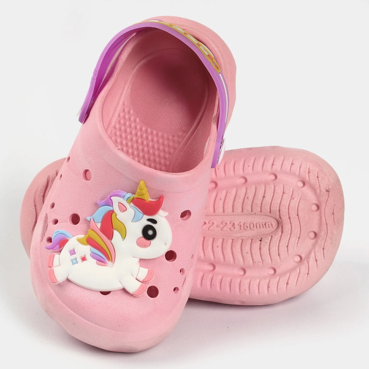 CHARACTER Girls Clogs Non Slippery-Pink - Image 2