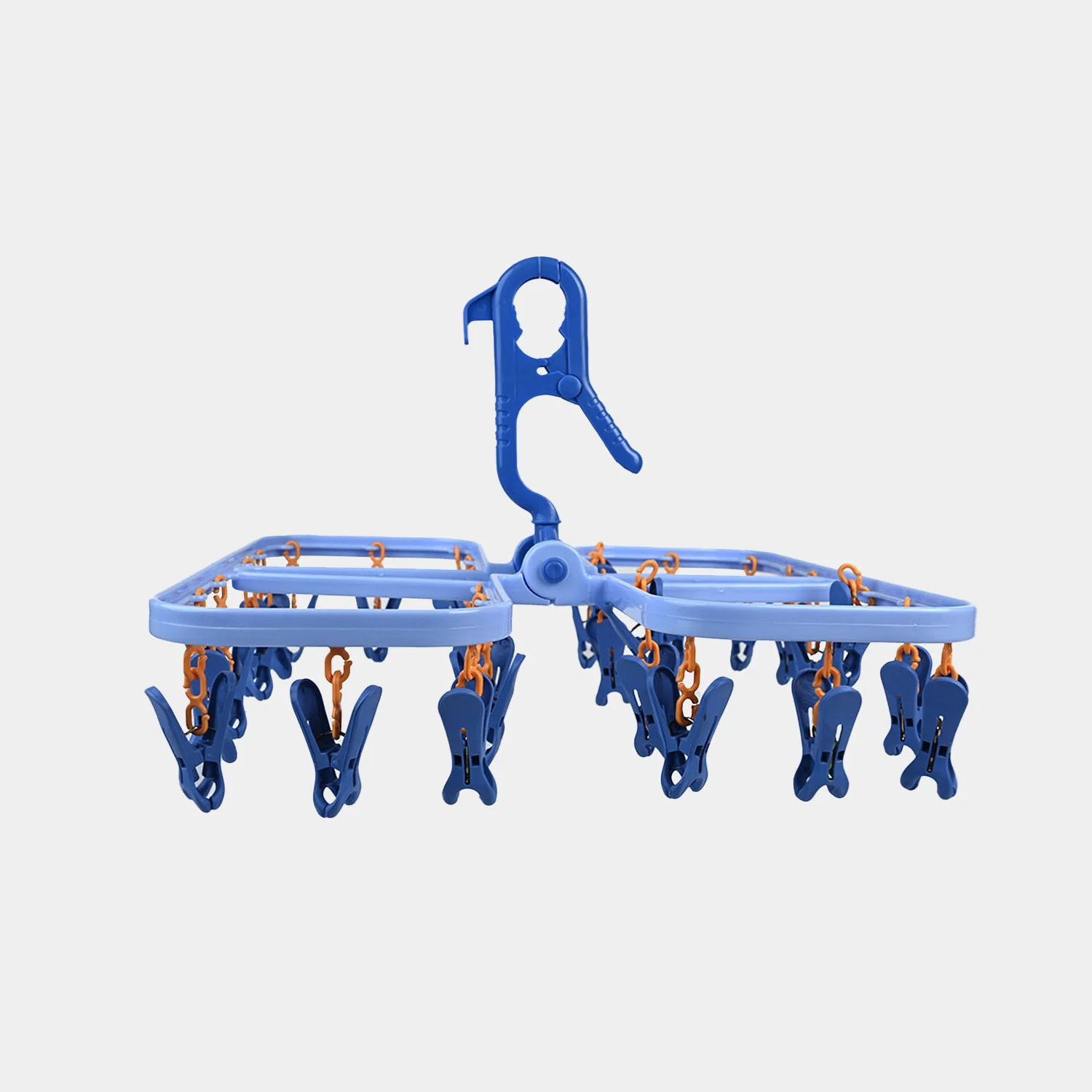 Baby Clothes Drying Hanger With Multiple Clips