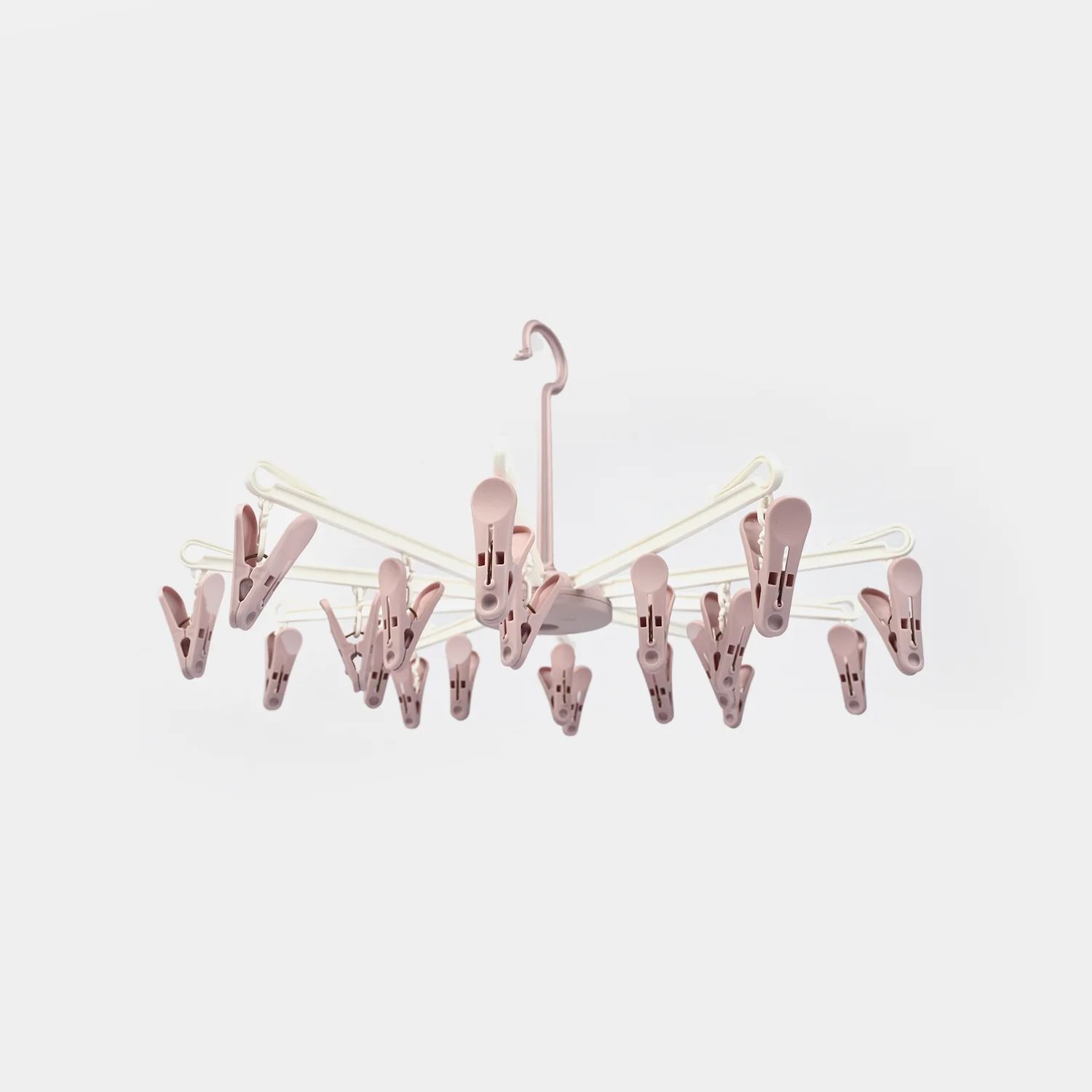 Baby Foldable Clothes Dryer Hanger With 20 Clips - Image 2