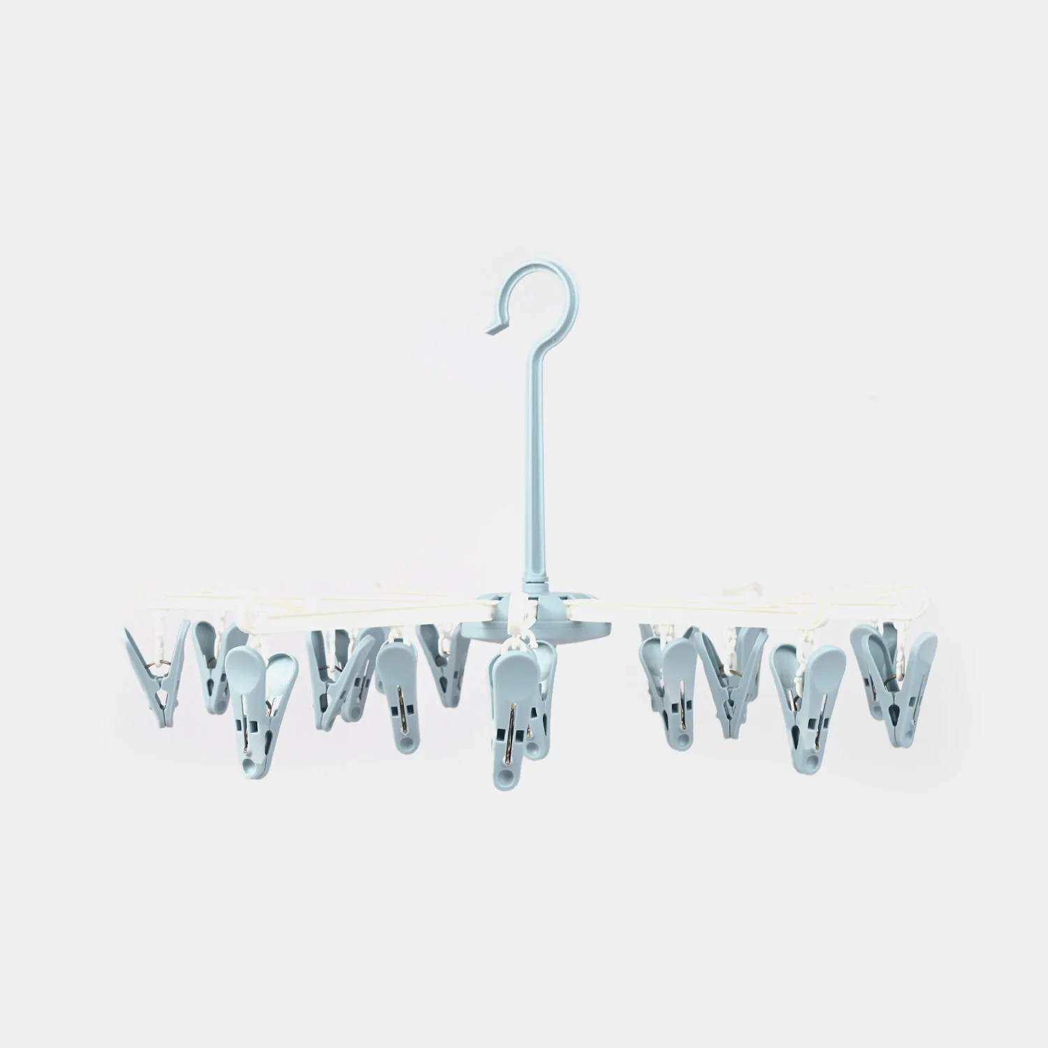 Baby Foldable Clothes Dryer Hanger With 20 Clips