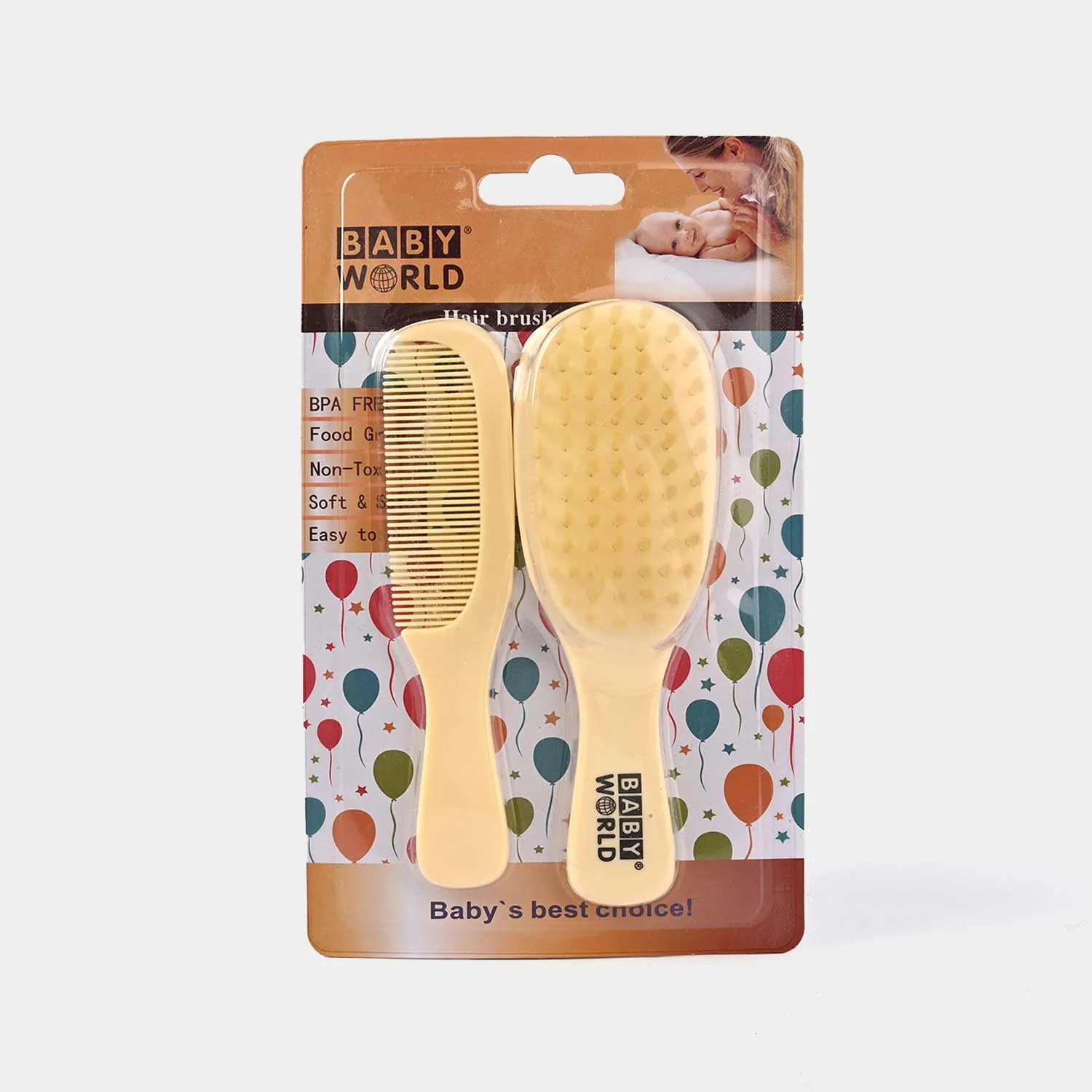 Baby Comb & Brush Set | 4016 Off-White