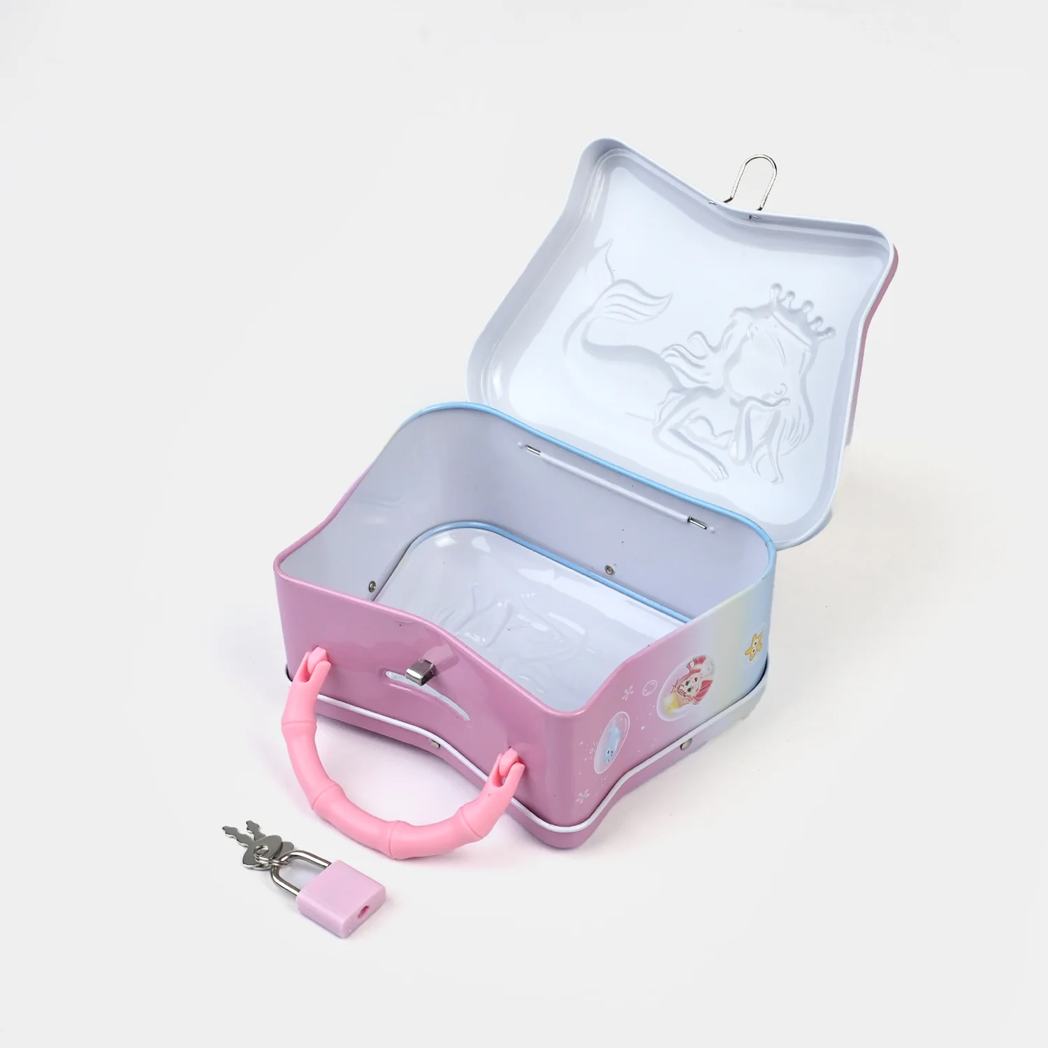 Metal Coin/Money Box with Lock For Kids - Image 2