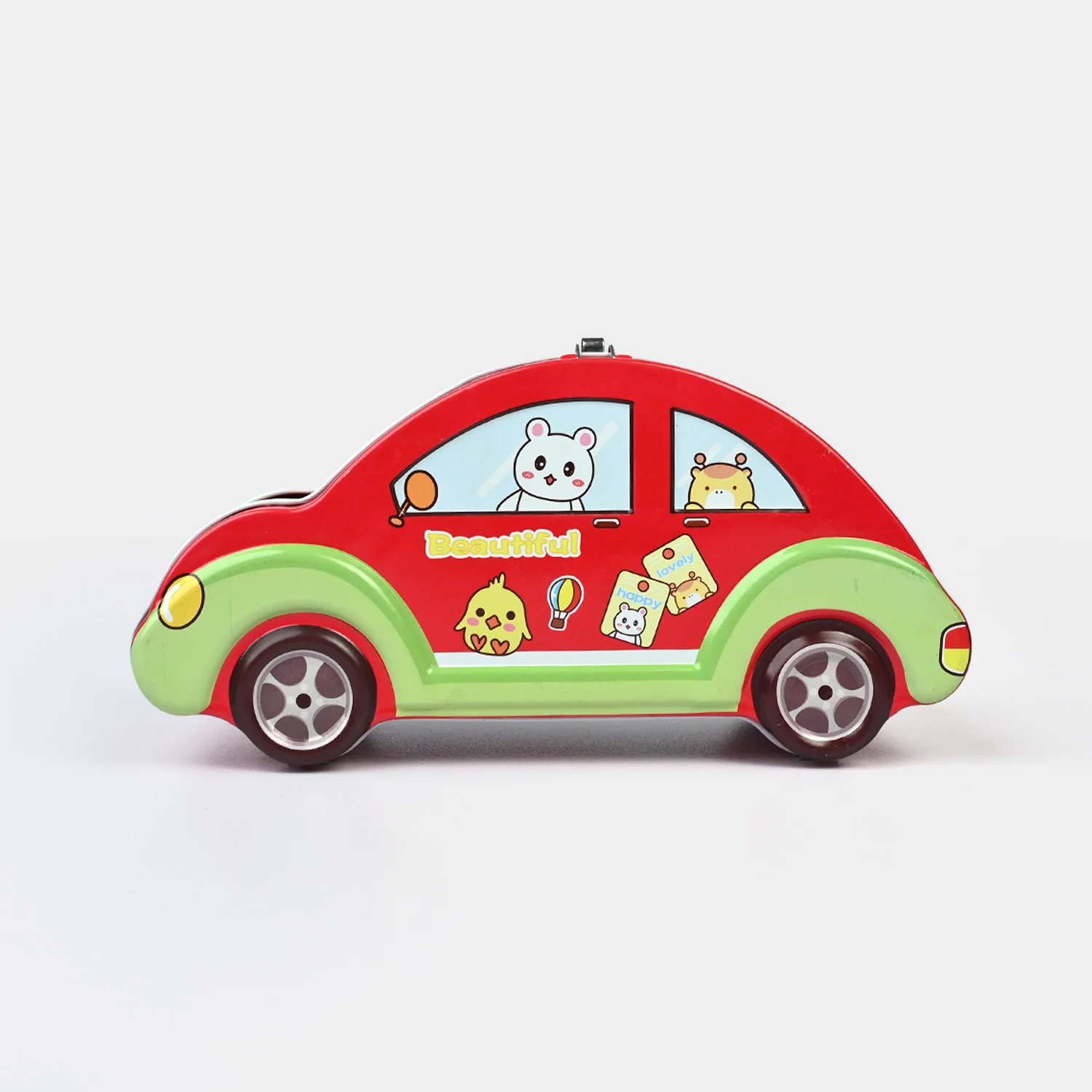 Metal car Coin/Money Box with Lock For Kids - Image 3