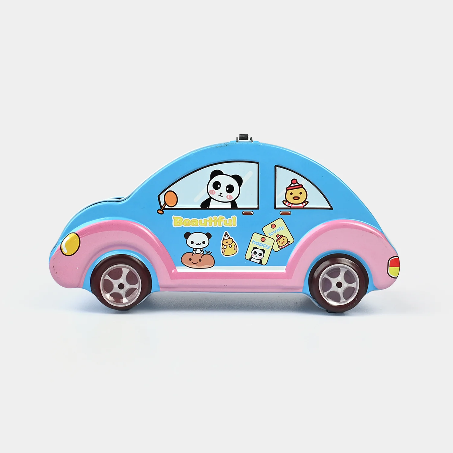 Metal car Coin/Money Box with Lock For Kids - Image 3