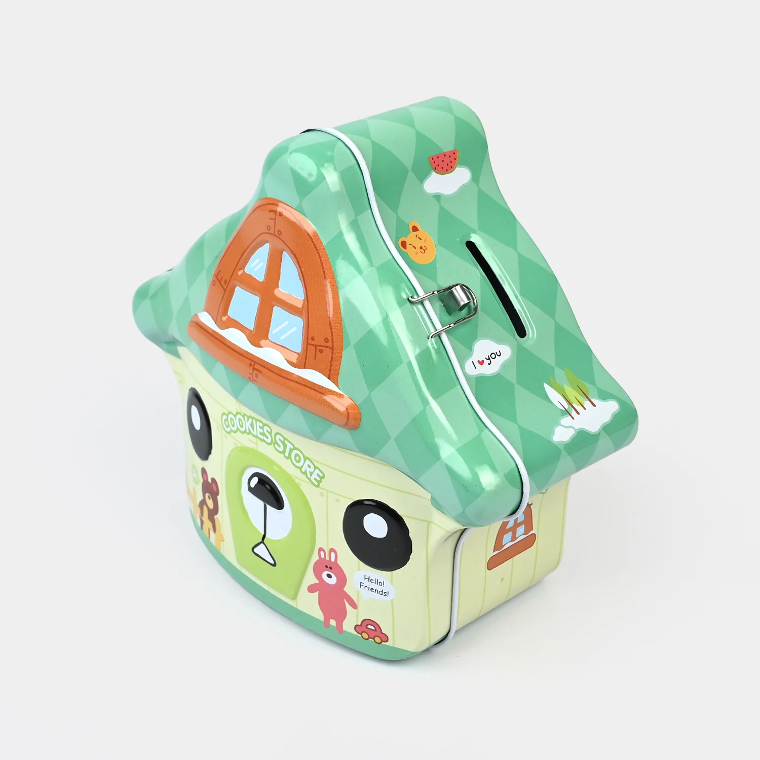 Metal Coin/Money Box with Lock For Kids