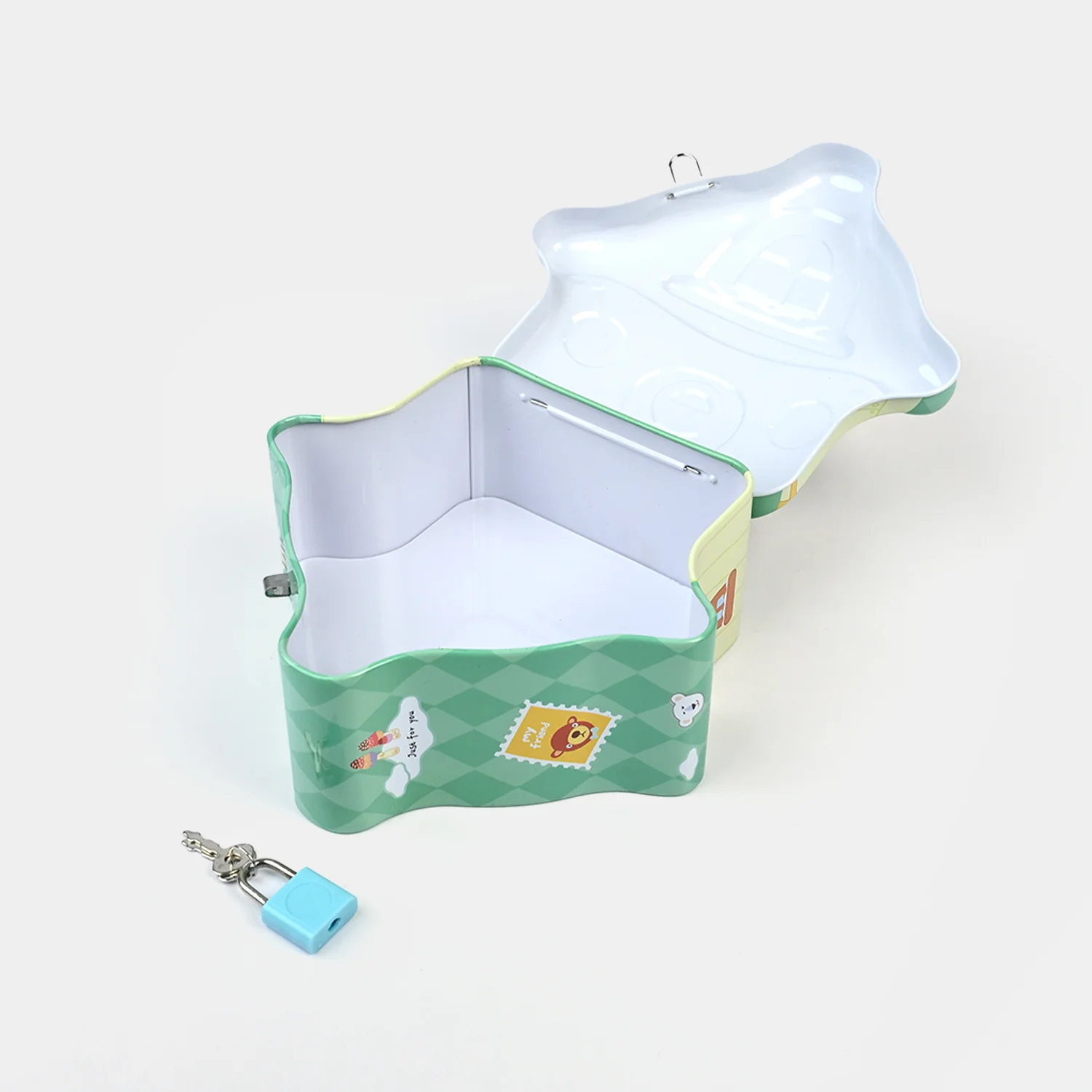 Metal Coin/Money Box with Lock For Kids - Image 2